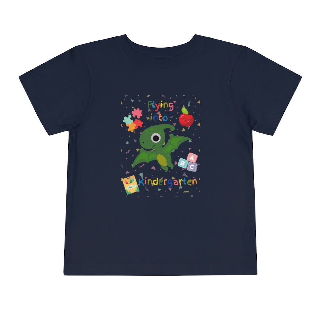 Flying Into Kindergarten Toddler Short Sleeve Tee