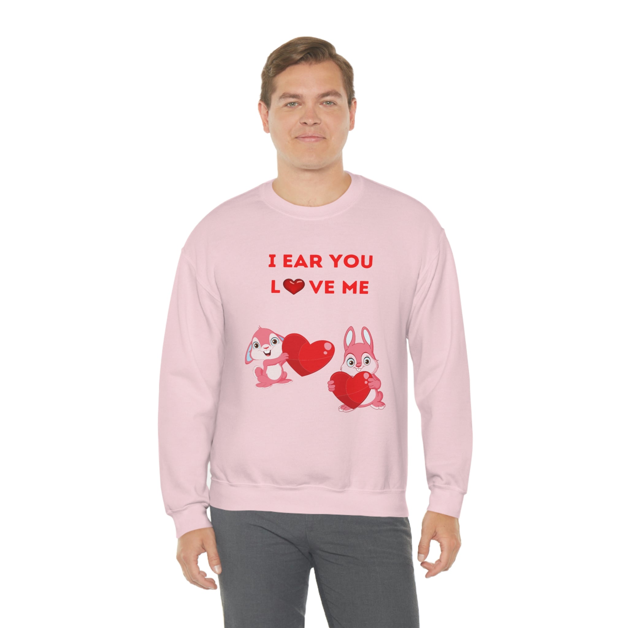 I Ear You Love Me Unisex Heavy Blend™ Crewneck Sweatshirt