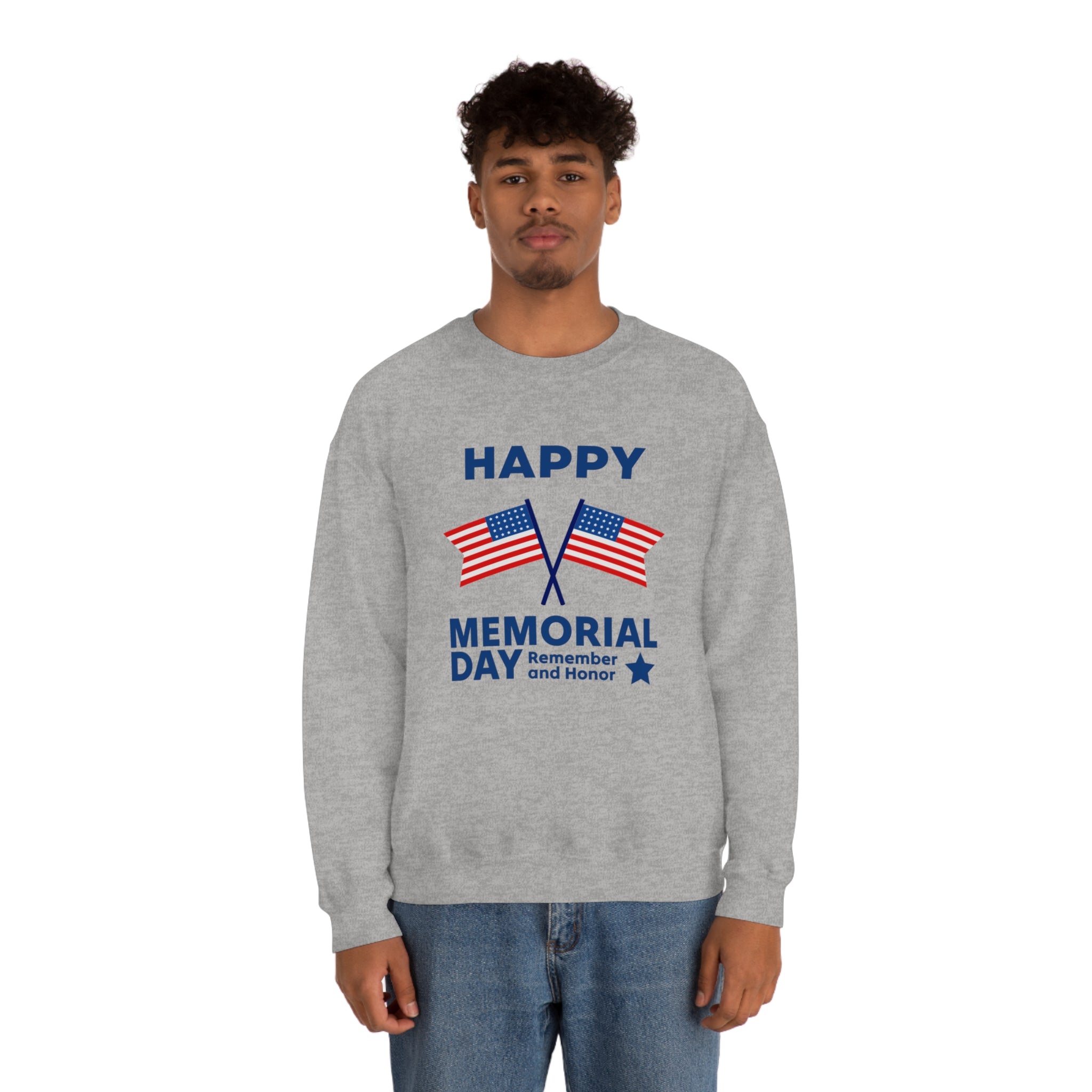 Happy Memorial Day Unisex Heavy Blend™ Crewneck Sweatshirt