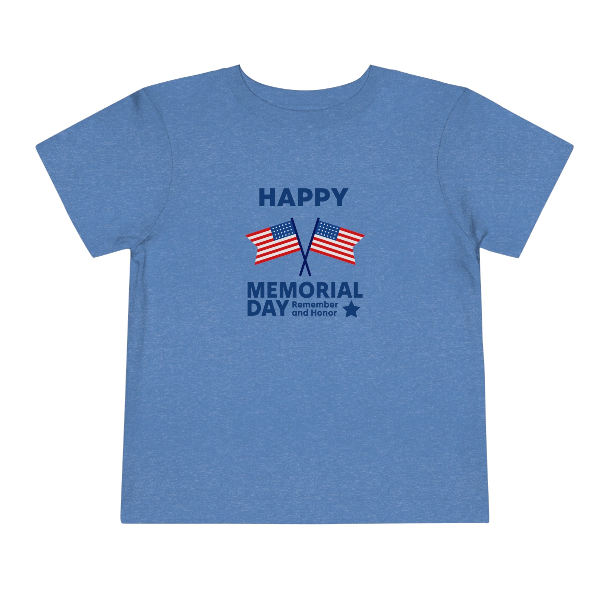 Happy Memorial Day Toddler Short Sleeve Tee