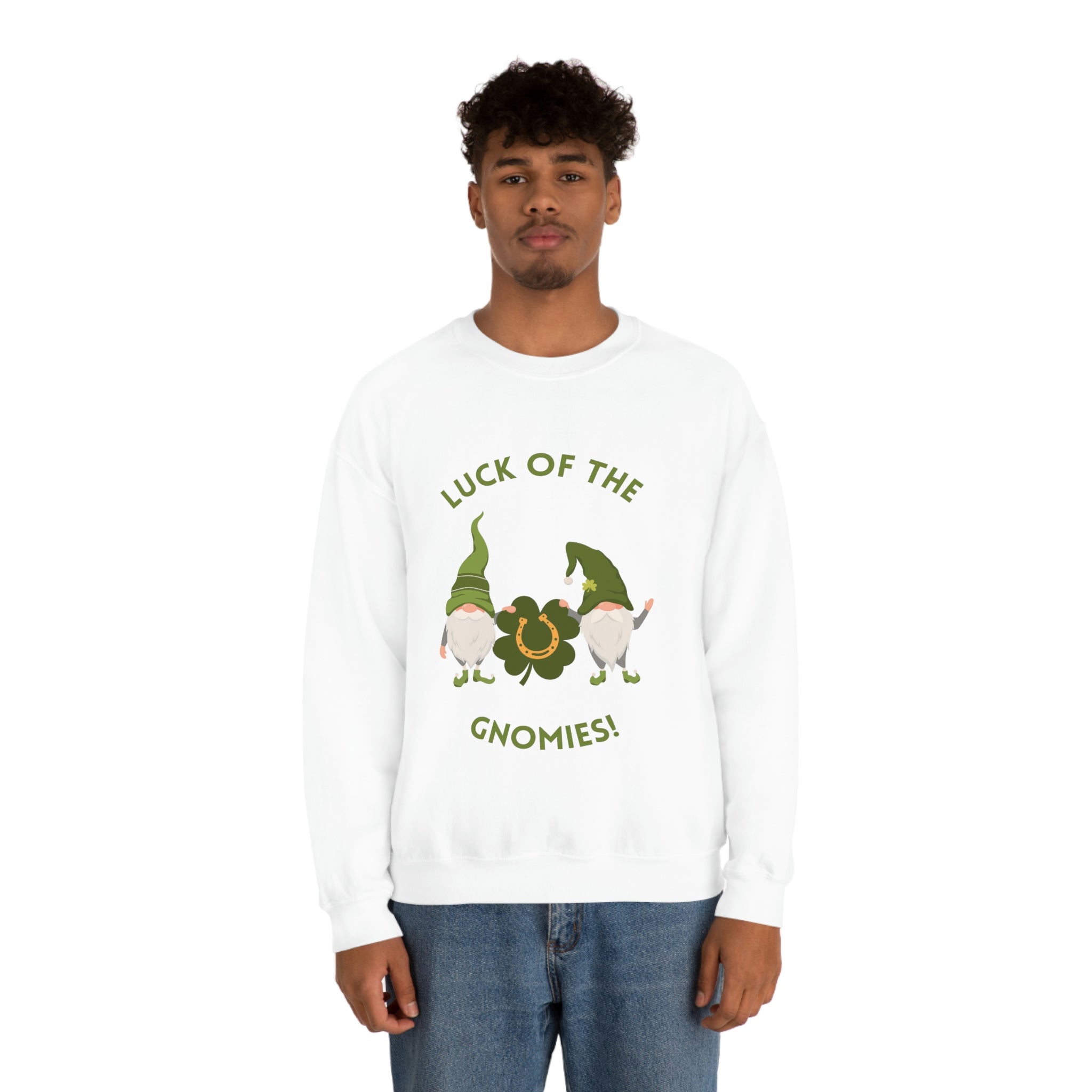 The Luck Of The Gnomies! Unisex Heavy Blend™ Crewneck Sweatshirt