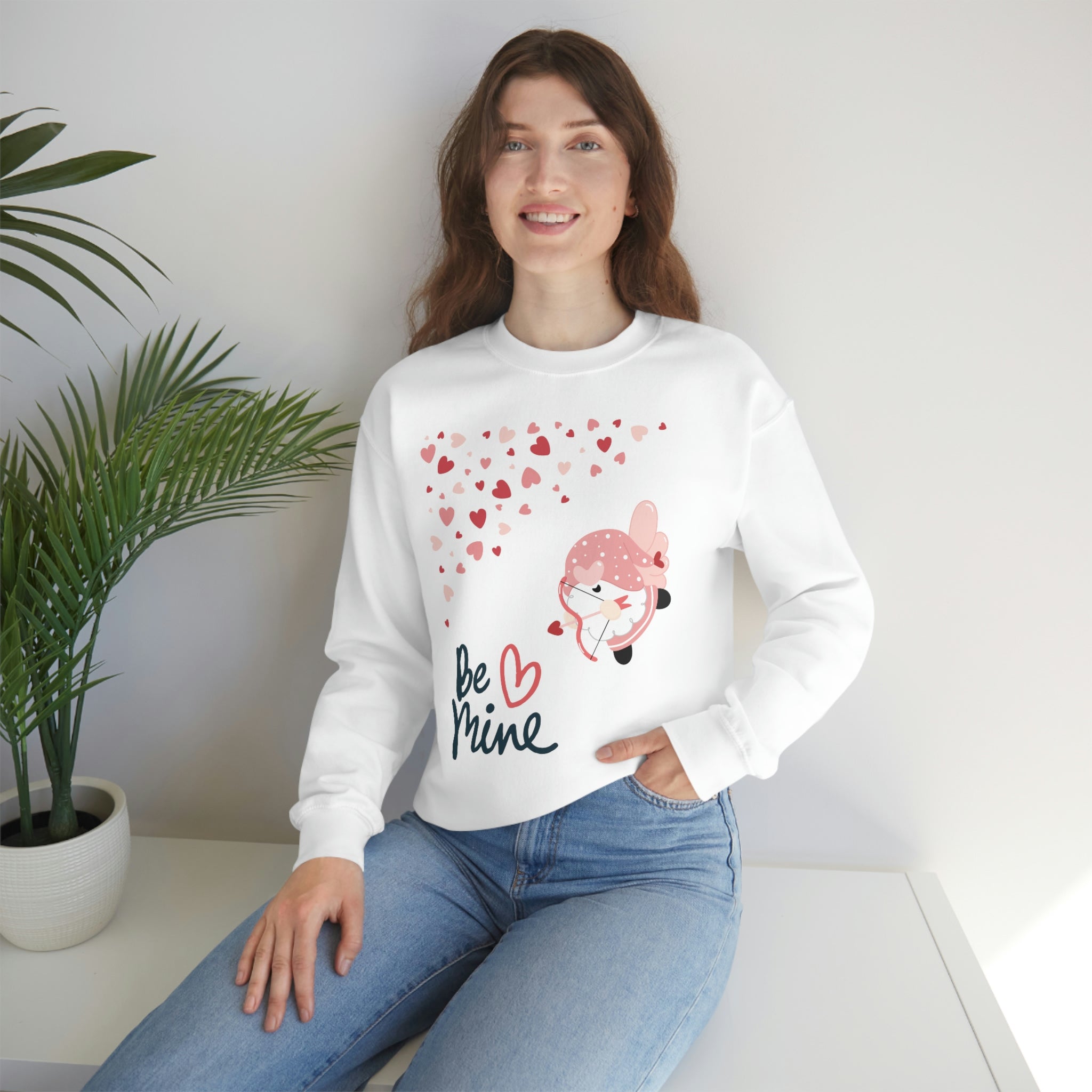 Be Mine Gnome!! Unisex Heavy Blend™ Crewneck Sweatshirt