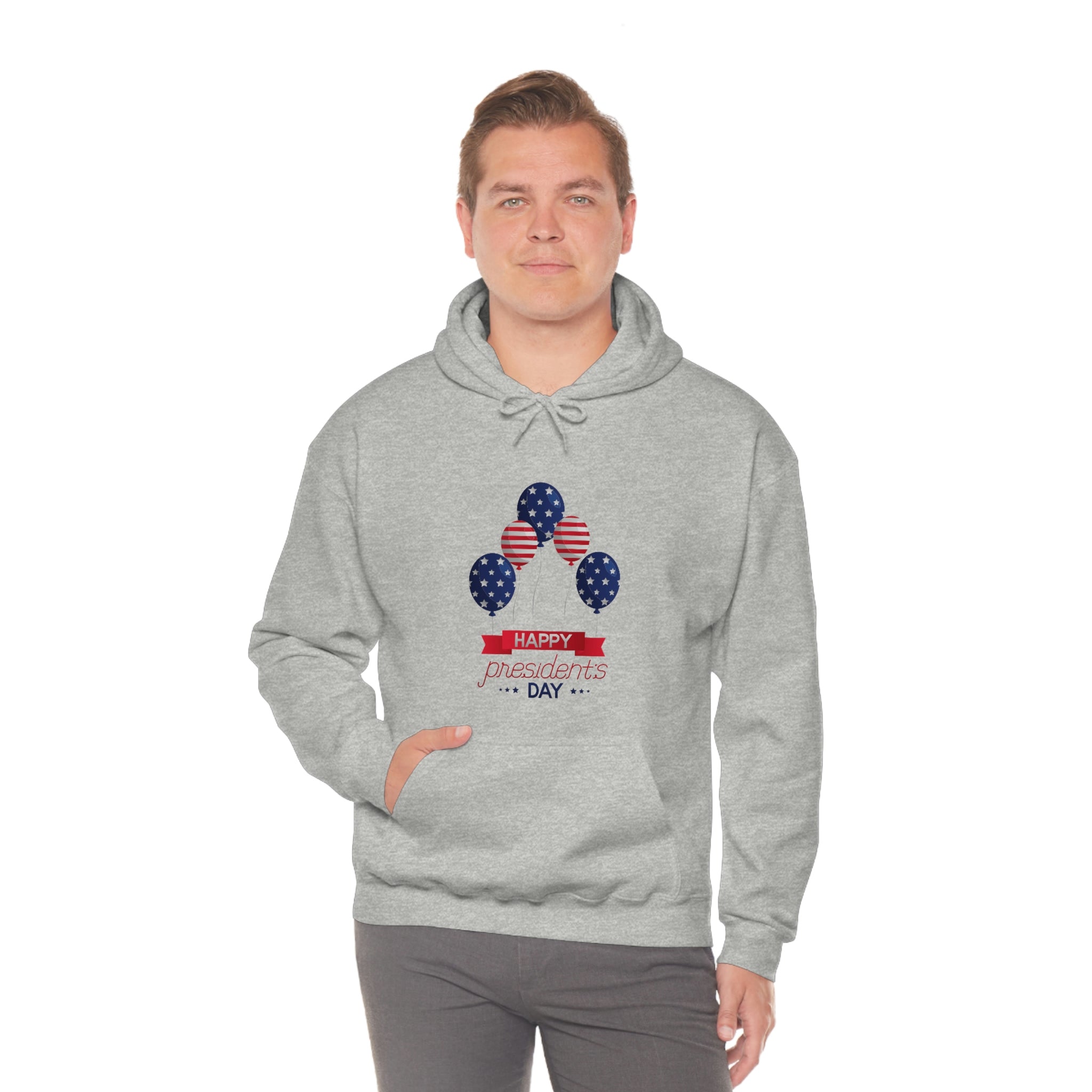 Happy President's Day Stars & Stripe Unisex Heavy Blend™ Hooded Sweatshirt