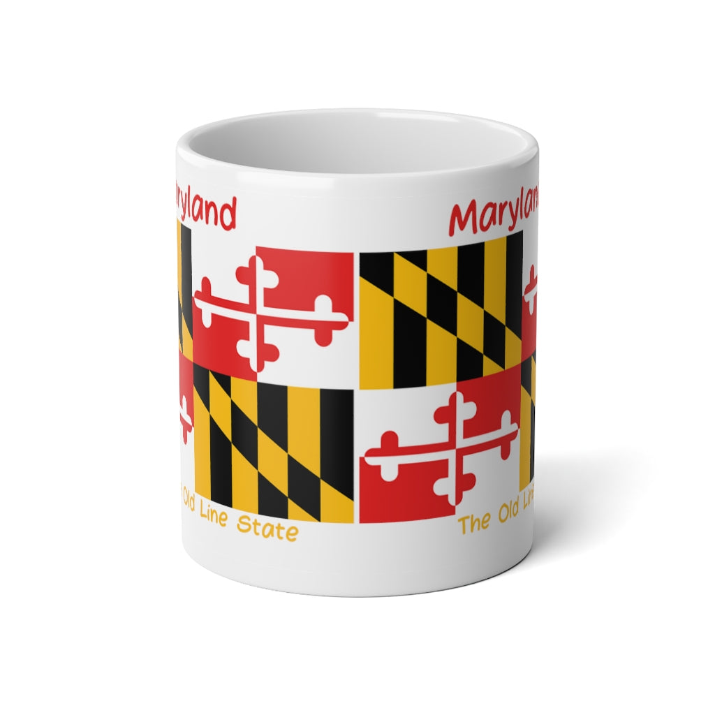 Maryland State Flag Jumbo Mug, 20oz