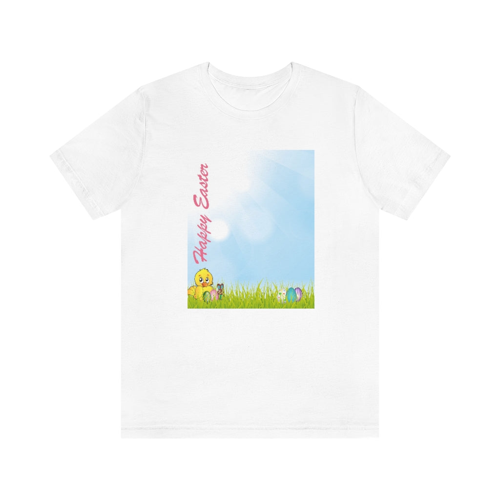 Happy Easter Unisex Jersey Short Sleeve Tee