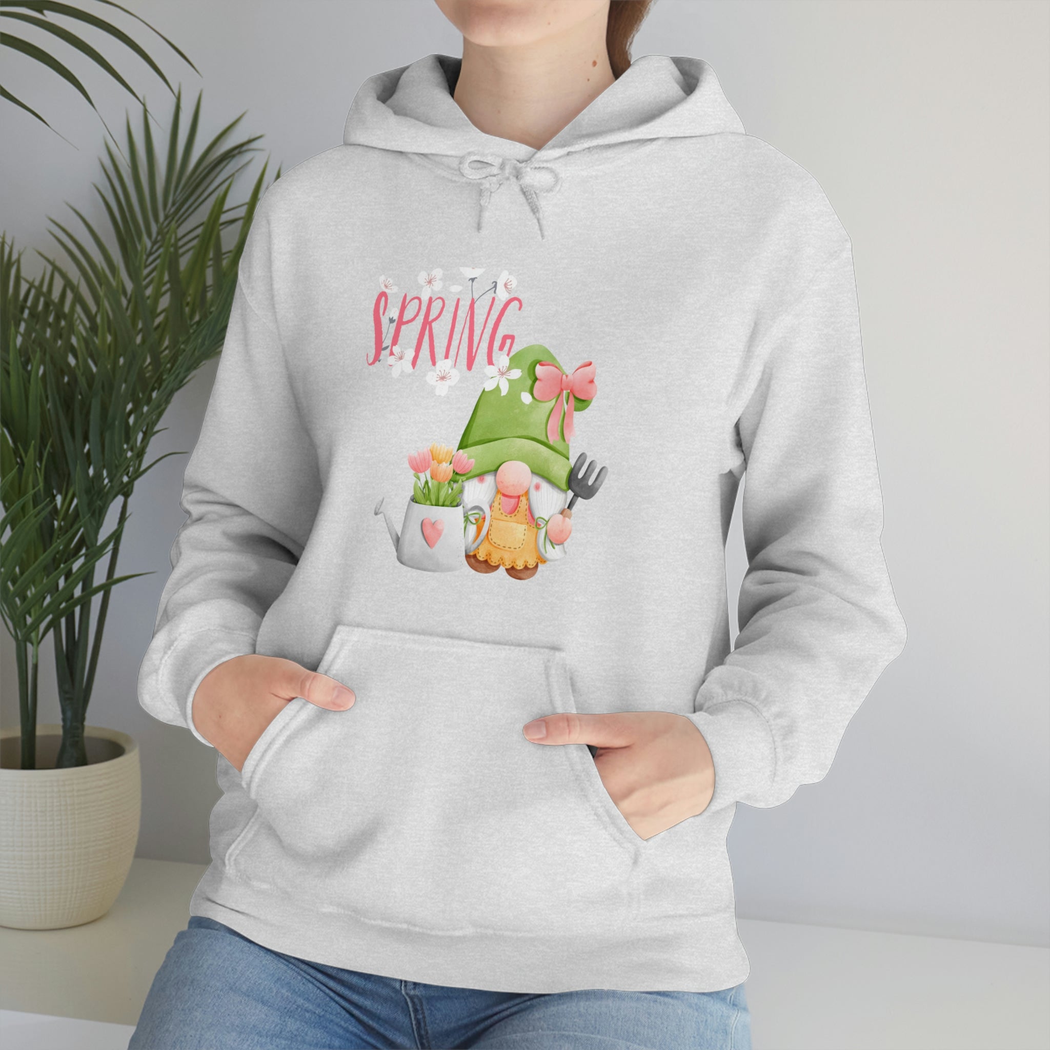 Gnome Happy Spring Unisex Heavy Blend™ Hooded Sweatshirt