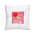 Happy Valentine's Day Tufted Floor Pillow, Square