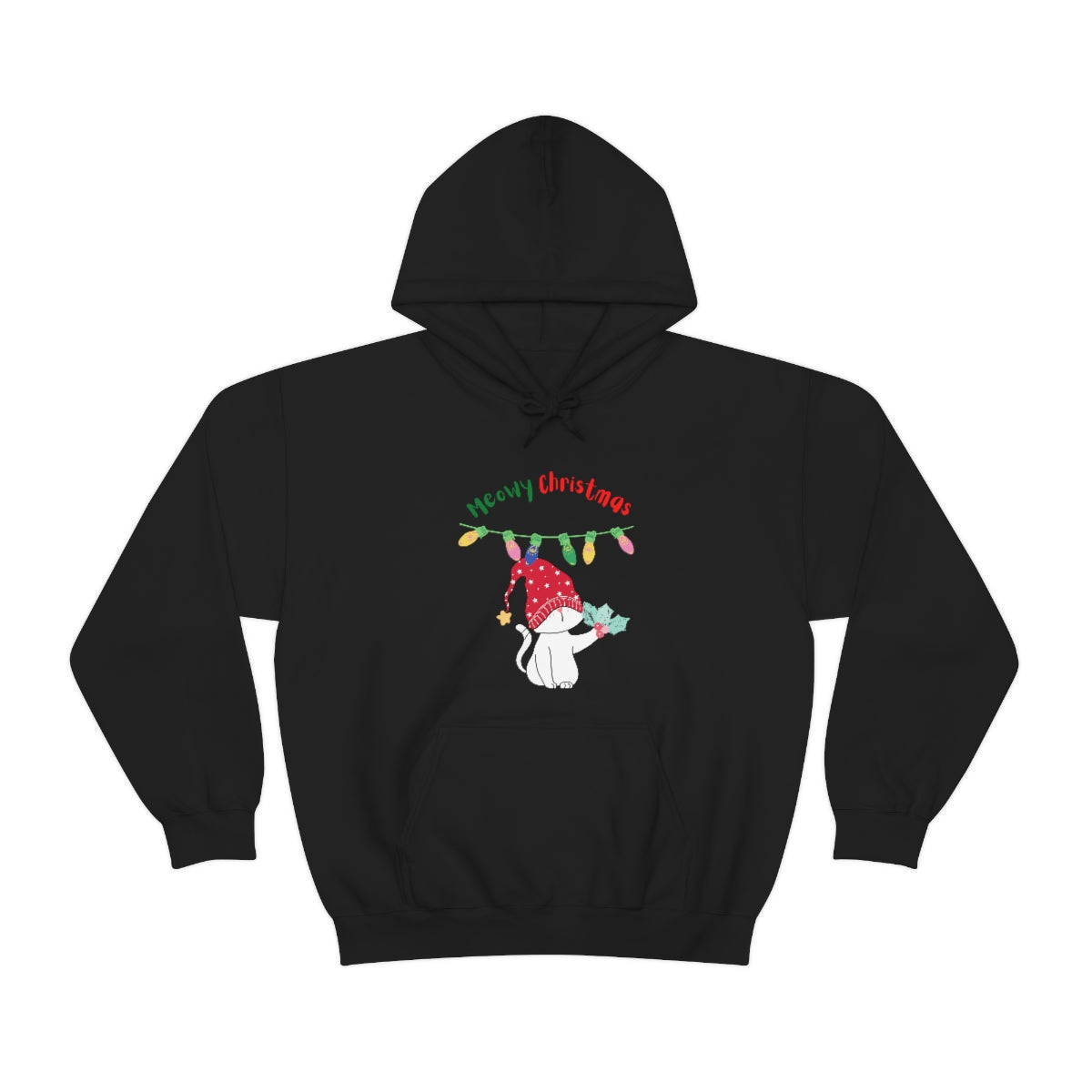 Meowy Christmas Heavy Blend™ Hooded Sweatshirt