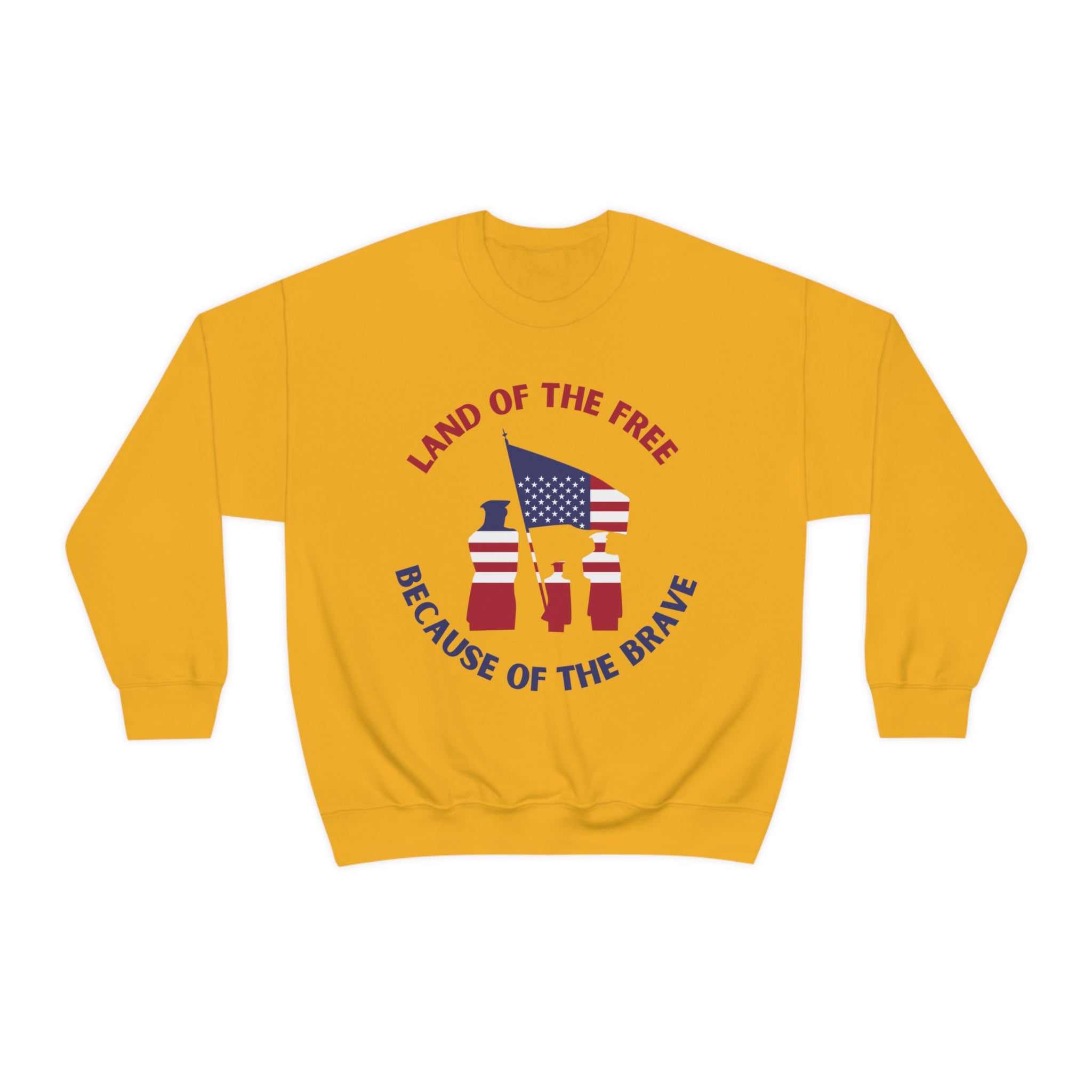 Memorial Day Land Of The Free Unisex Heavy Blend™ Crewneck Sweatshirt