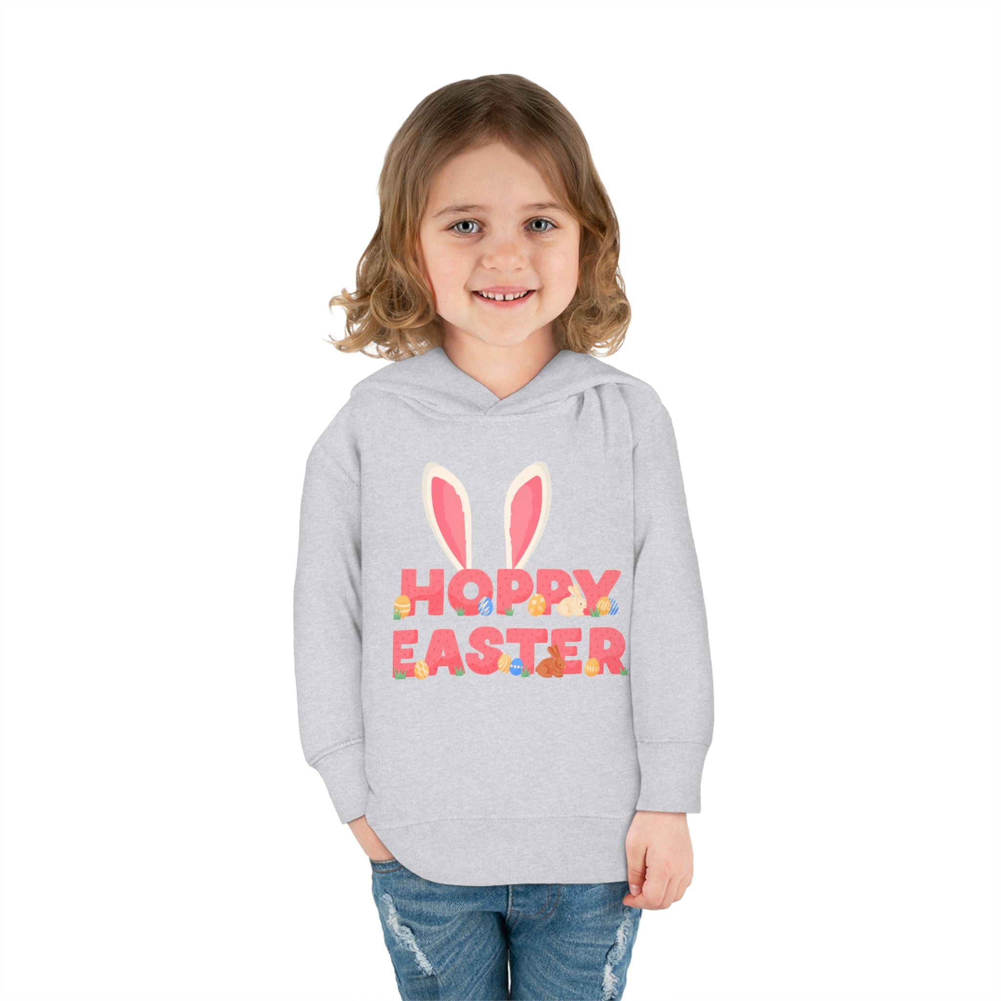 The Hoppy Easter Toddler Pullover Fleece Hoodie