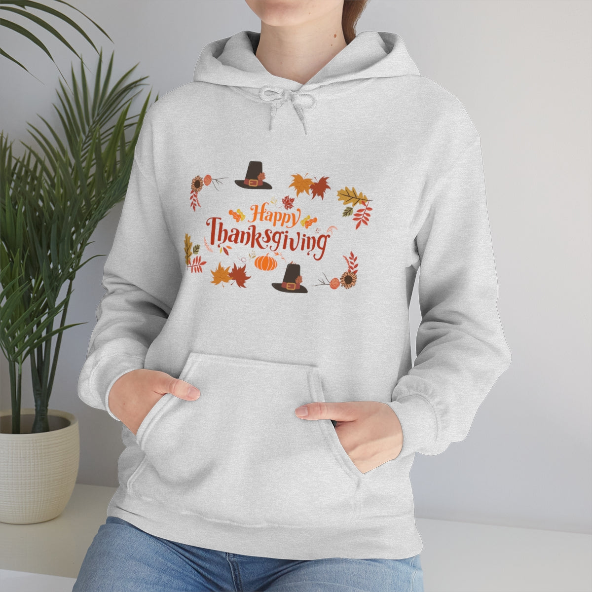 Happy Thanksgiving Unisex Heavy Blend™ Hooded Sweatshirt