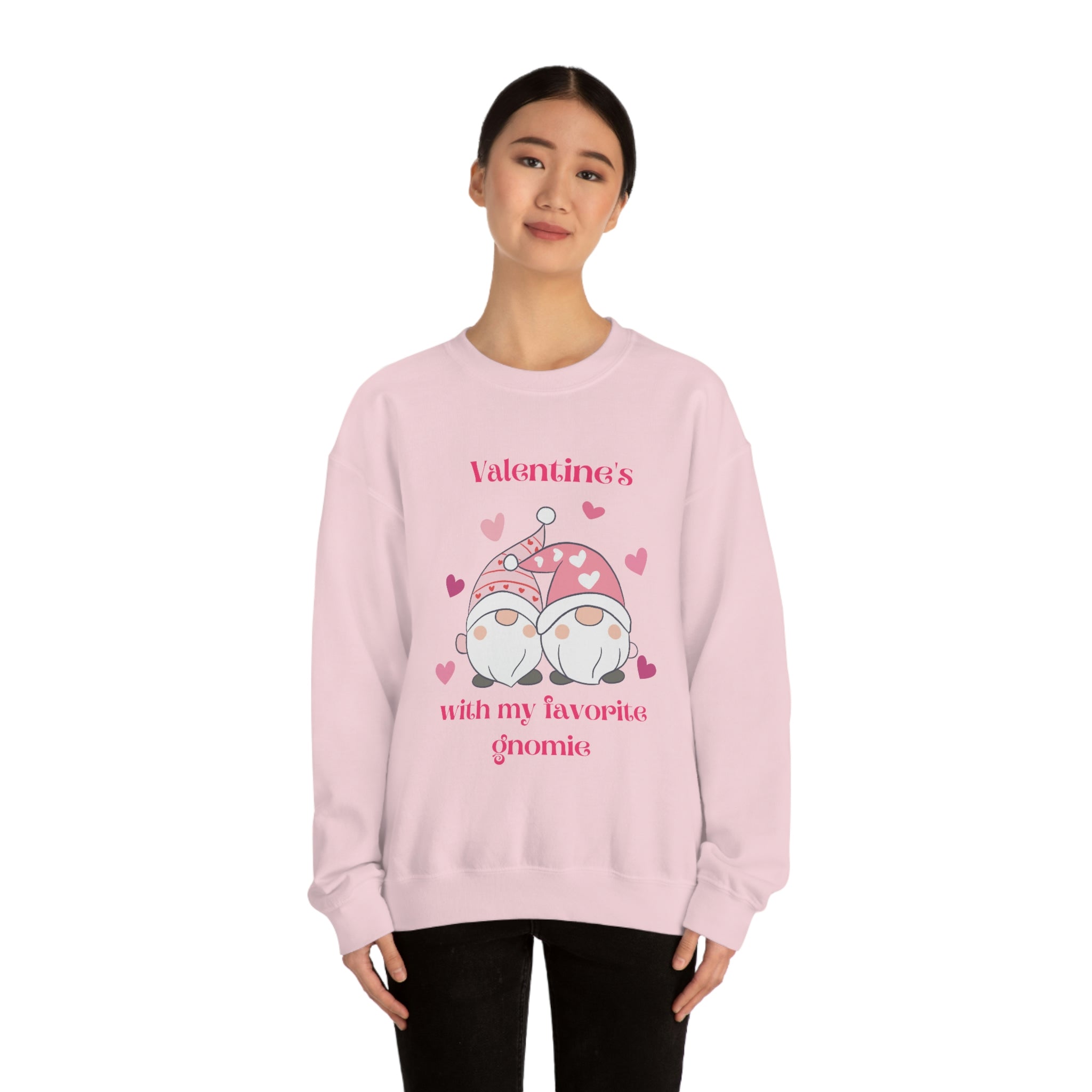 Valentine's With My Favorite Gnomie Unisex Heavy Blend™ Crewneck Sweatshirt