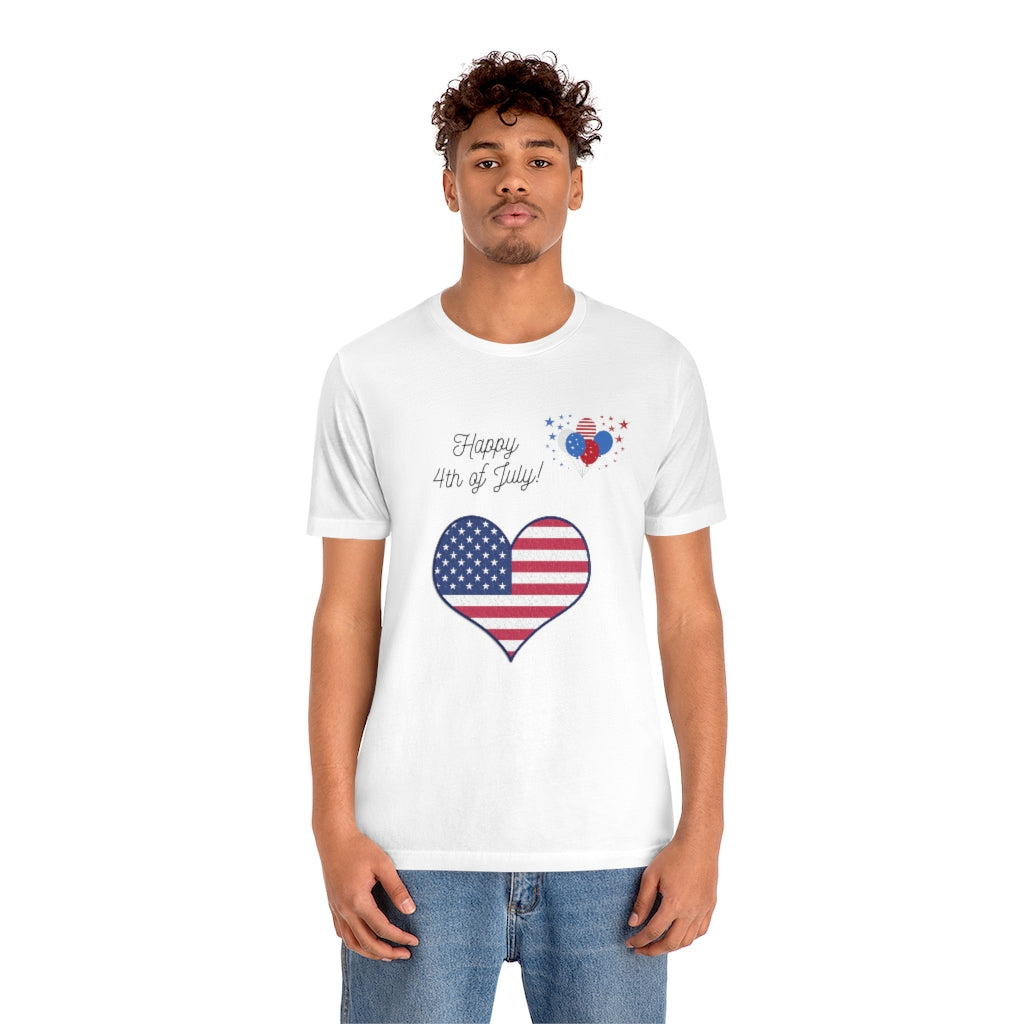 Happy 4th of July Unisex Jersey Short Sleeve Tee