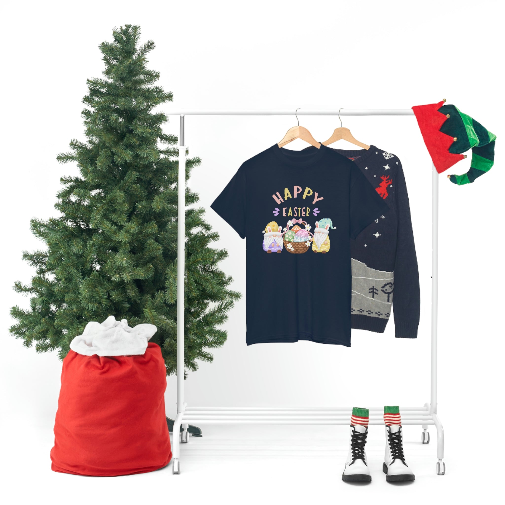 Happy Easter Gnome Unisex Heavy Cotton Tee