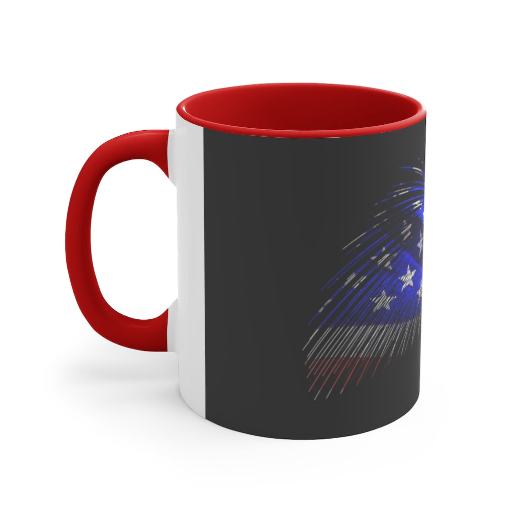 Old Glory Accent Coffee Mug, 11oz