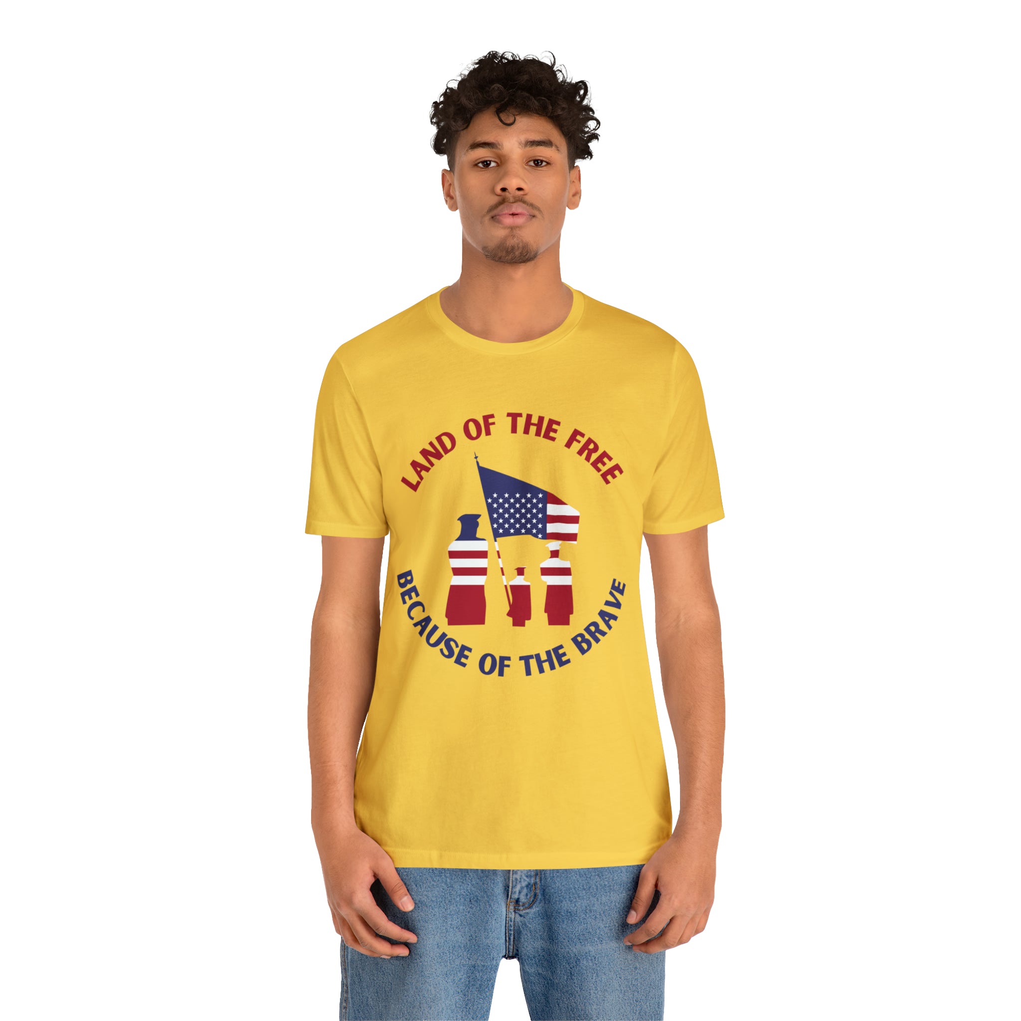 Memorial Day Land Of The Free Unisex Jersey Short Sleeve Tee