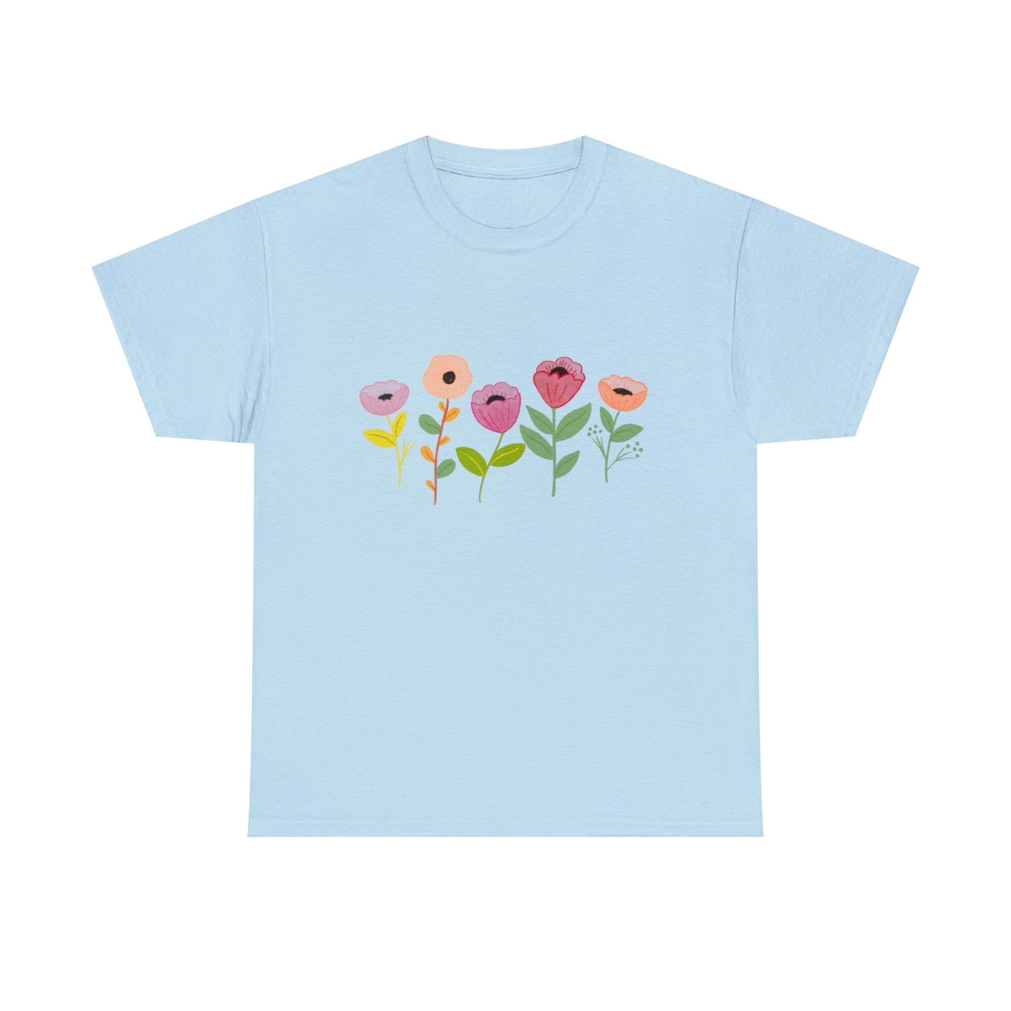 Spring Flowers Unisex Heavy Cotton Tee