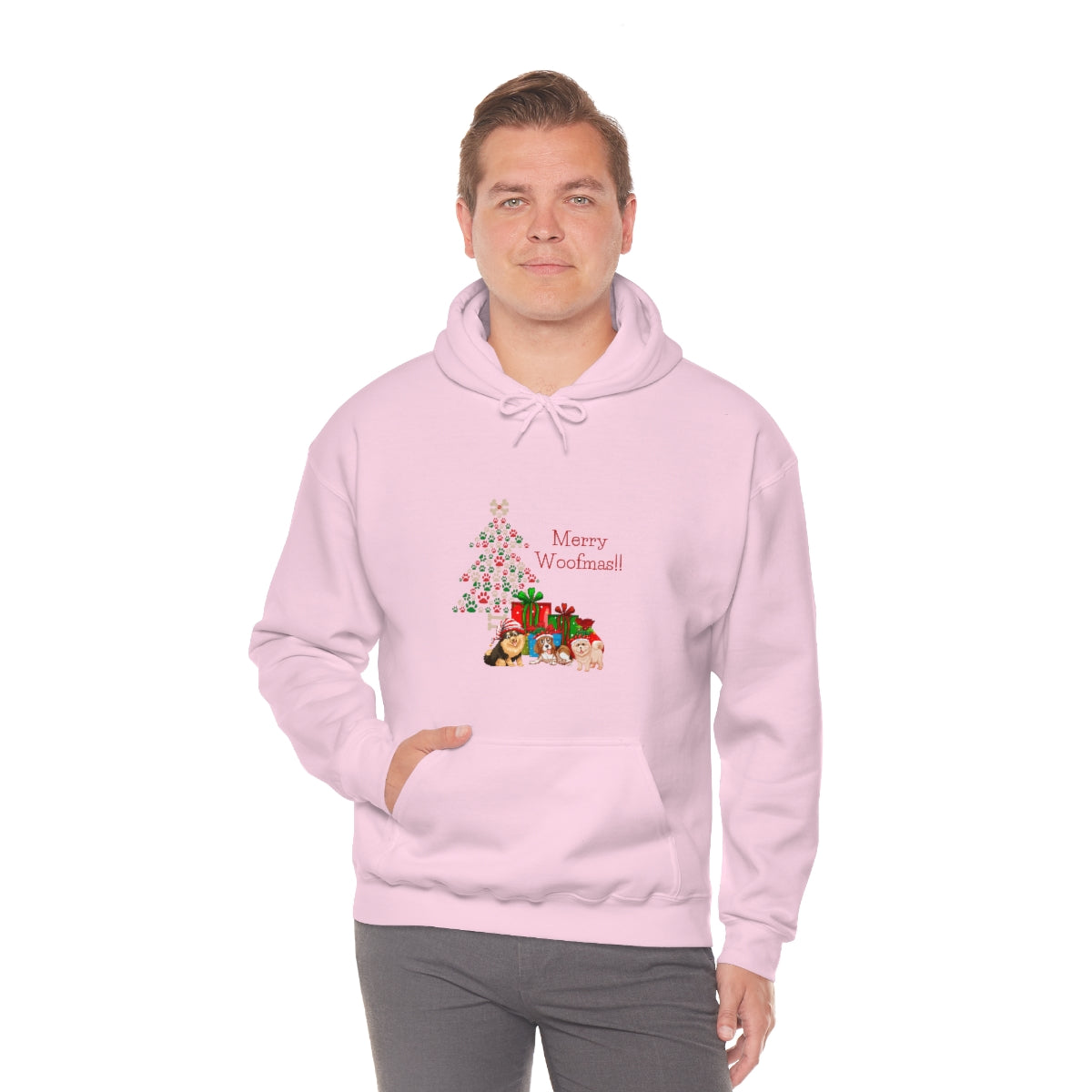 Merry Woolfmas Unisex Heavy Blend™ Hooded Sweatshirt