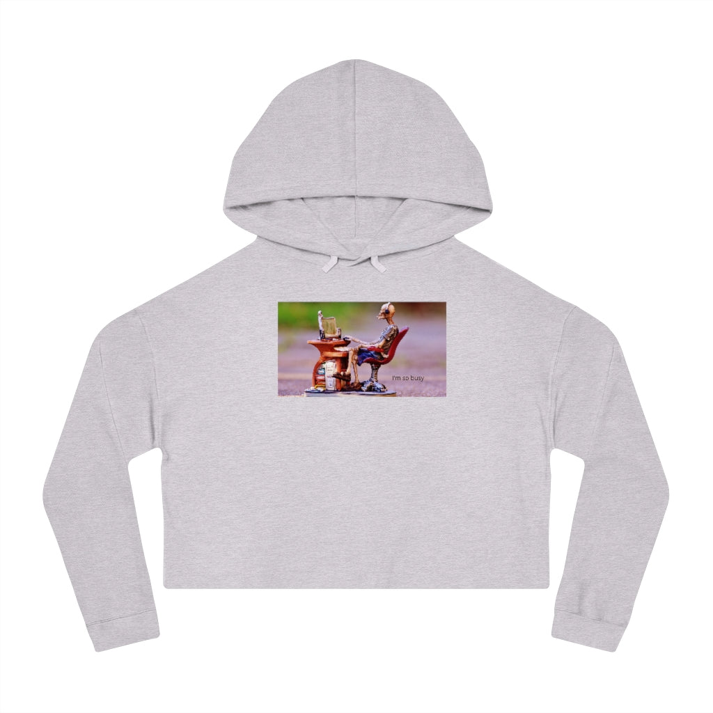 Computer's Women’s Cropped Hooded Sweatshirt