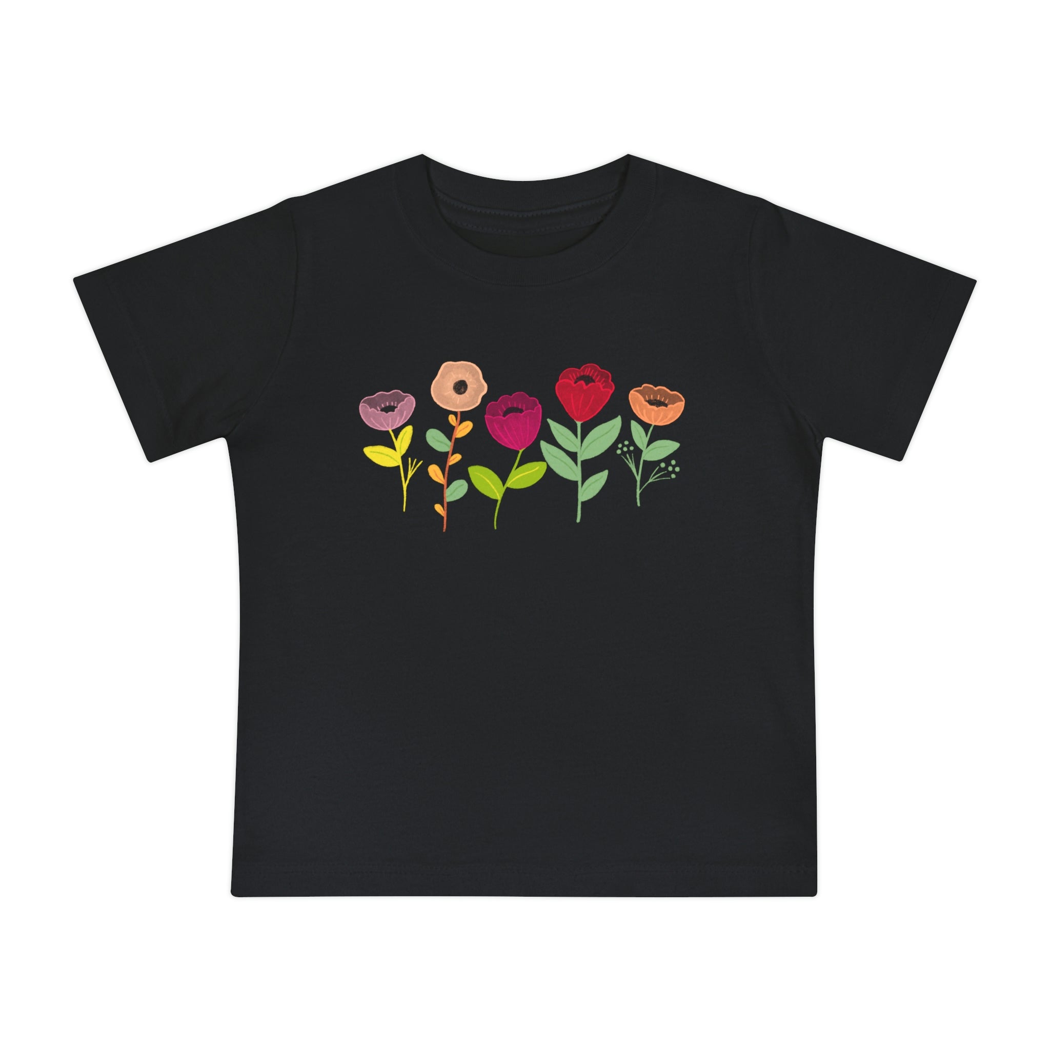 Spring Flowers Baby Short Sleeve T-Shirt