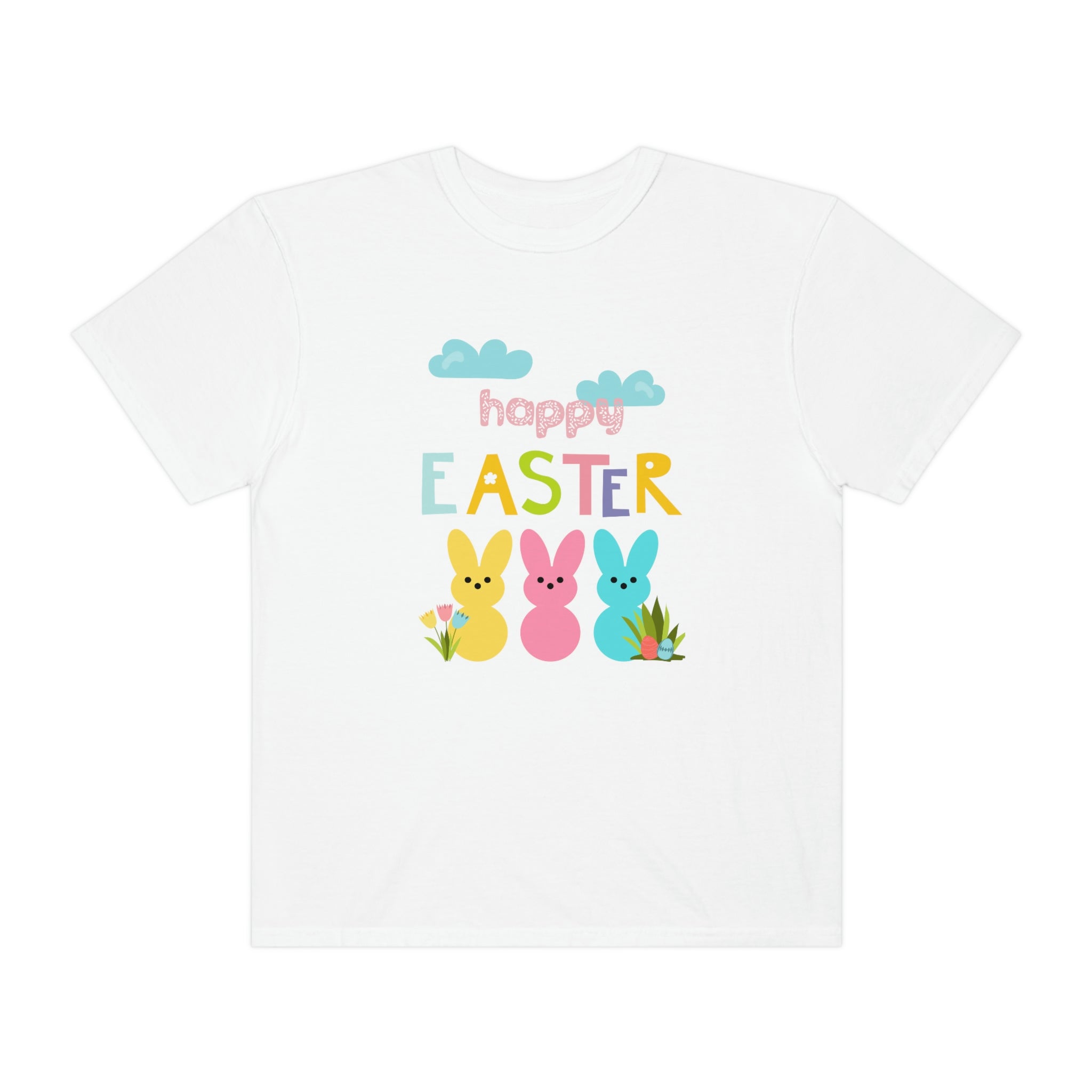 Happy Easter Bunny Unisex Garment-Dyed T-shirt