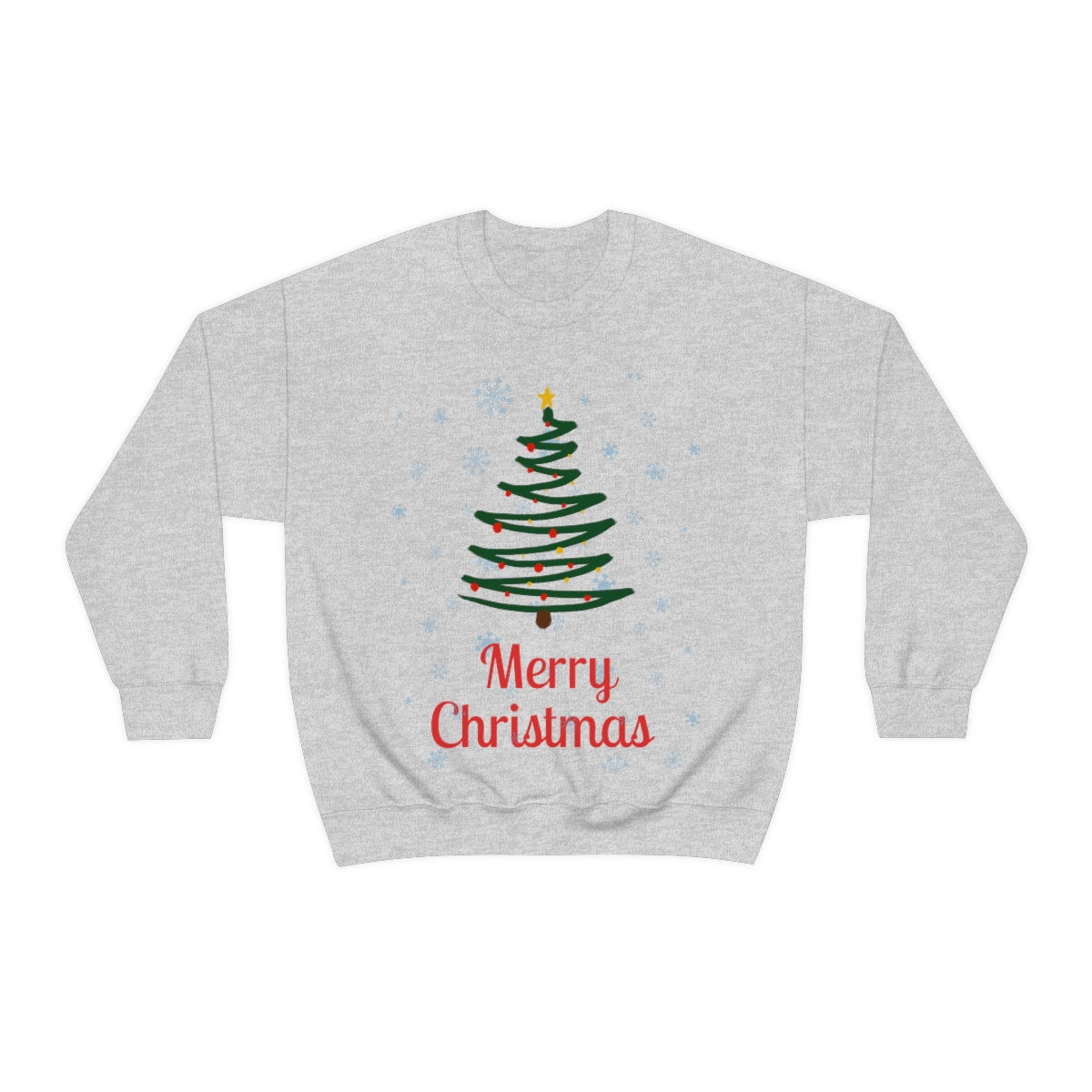 Merry Christmas Tree Unisex Heavy Blend™ Crewneck Sweatshirt