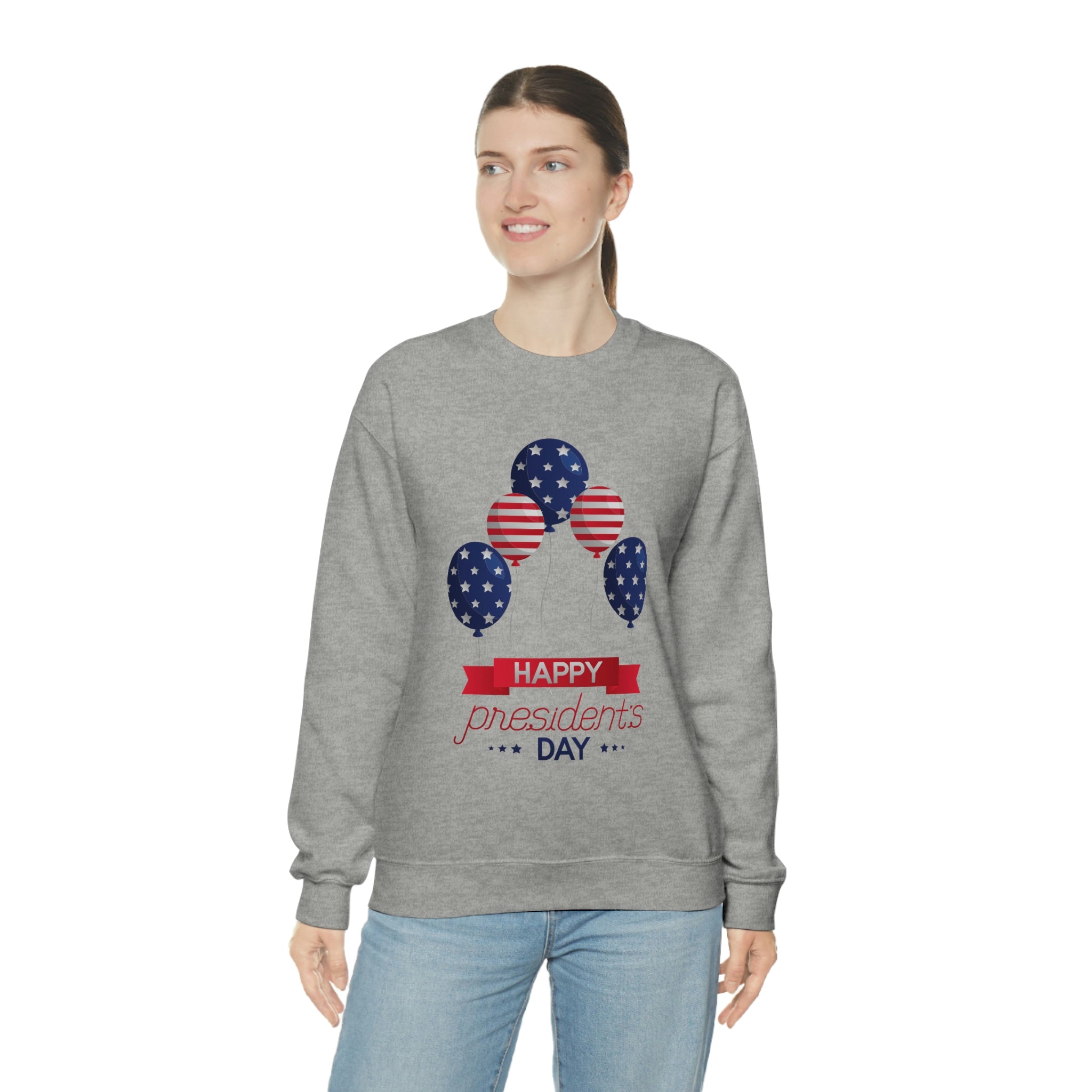 Happy President's Day Stars & Stripe Unisex Heavy Blend™ Crewneck Sweatshirt
