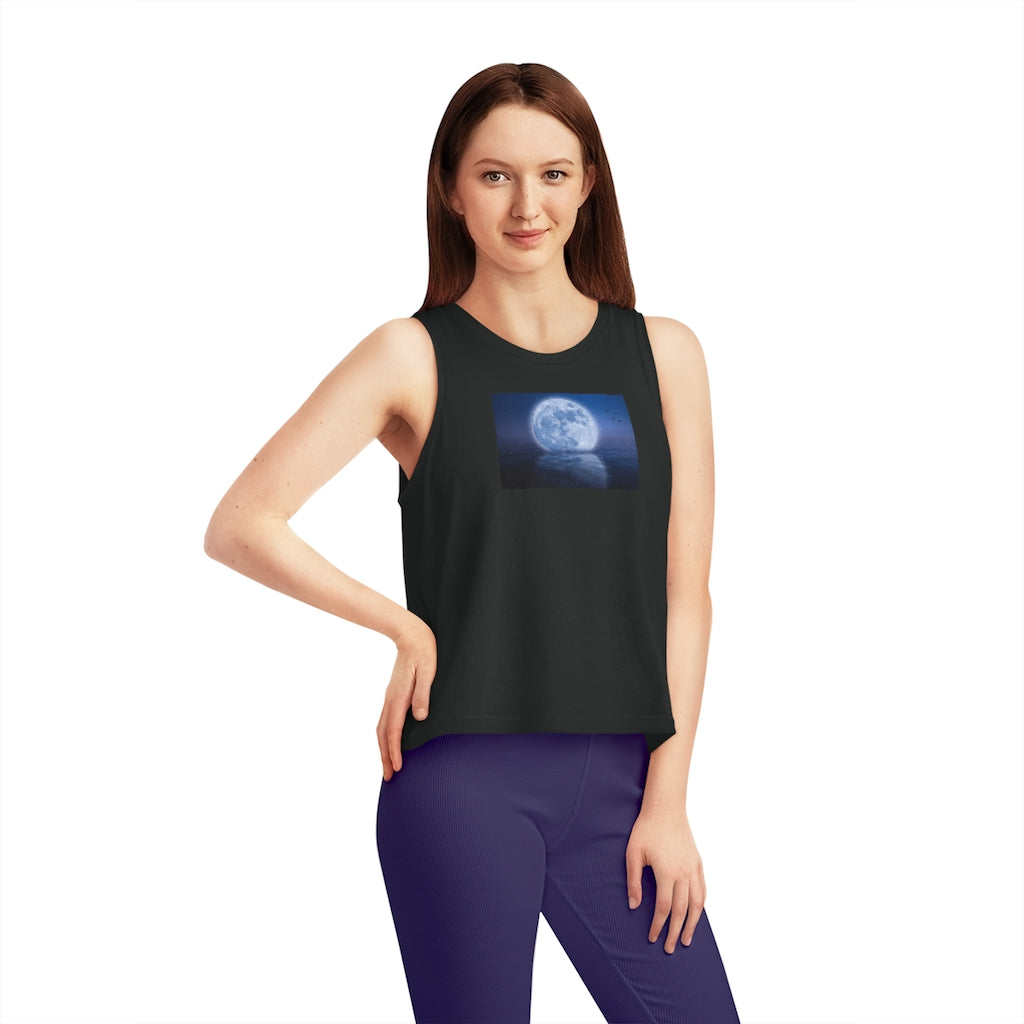 Mystical Moon's Women's Dancer Cropped Tank Top