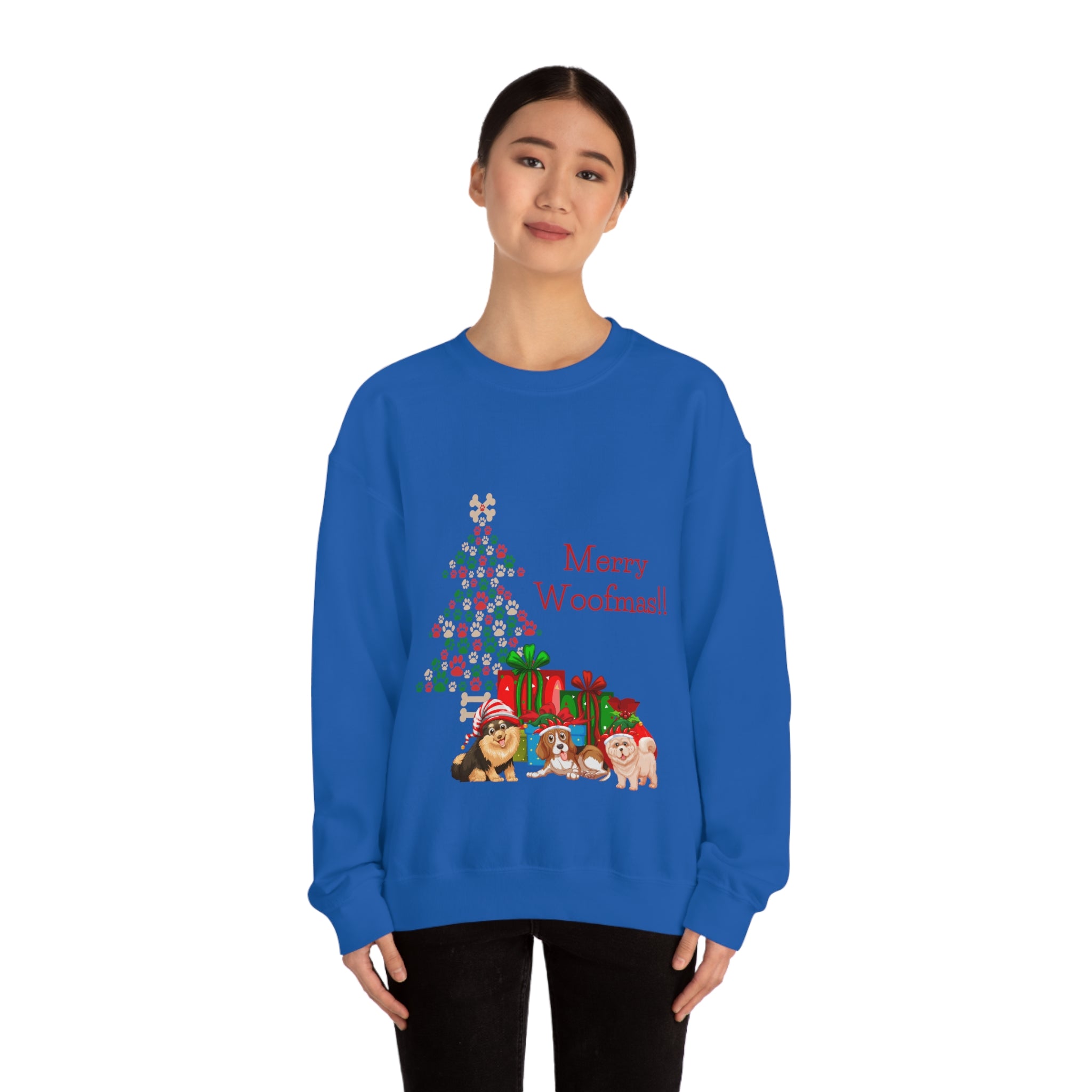 Merry Woolfmas Unisex Heavy Blend™ Crewneck Sweatshirt