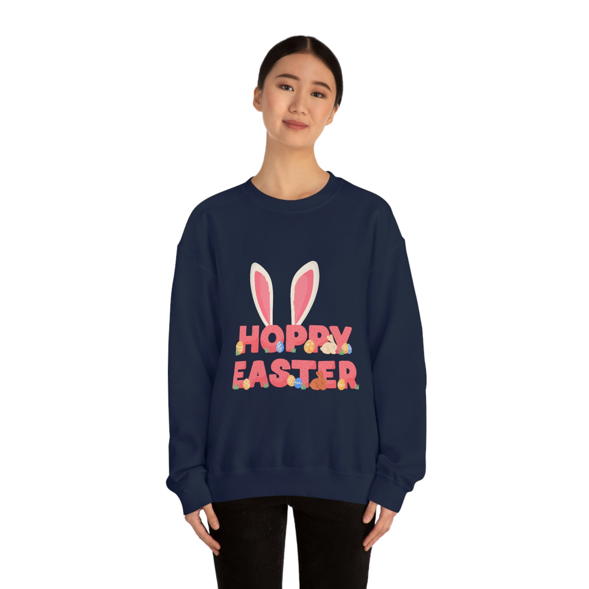 The Hoppy Easter Unisex Heavy Blend™ Crewneck Sweatshirt