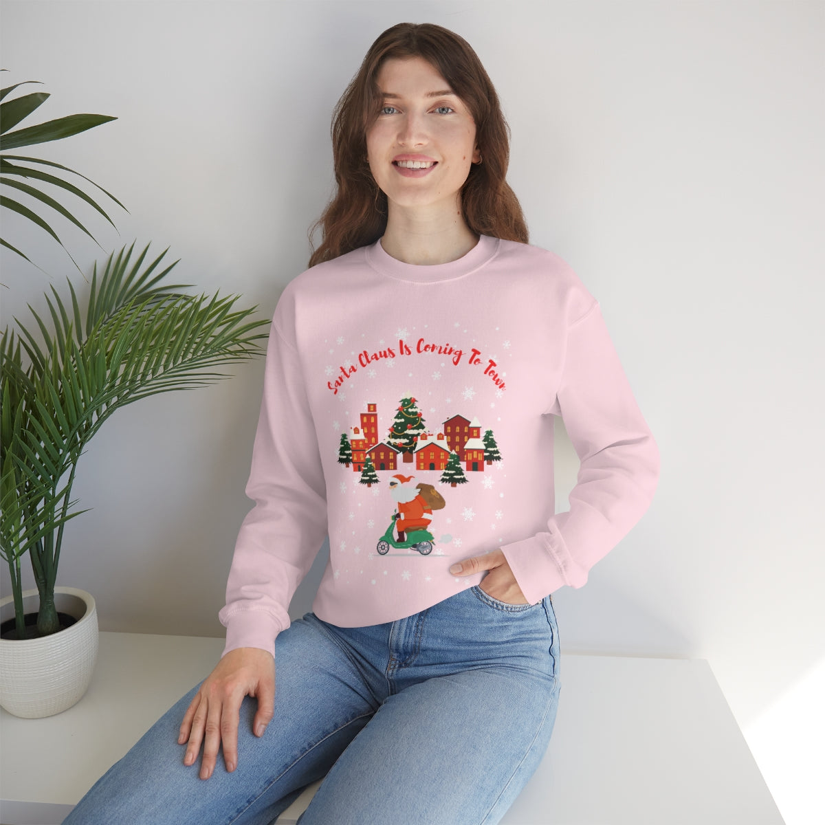 Santa Claus Is Coming To Town Unisex Heavy Blend™ Crewneck Sweatshirt