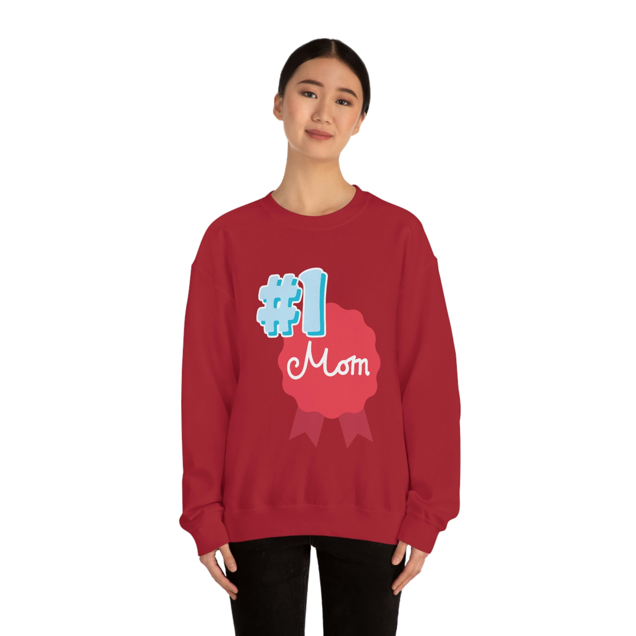 Mom You're No.1 Unisex Heavy Blend™ Crewneck Sweatshirt