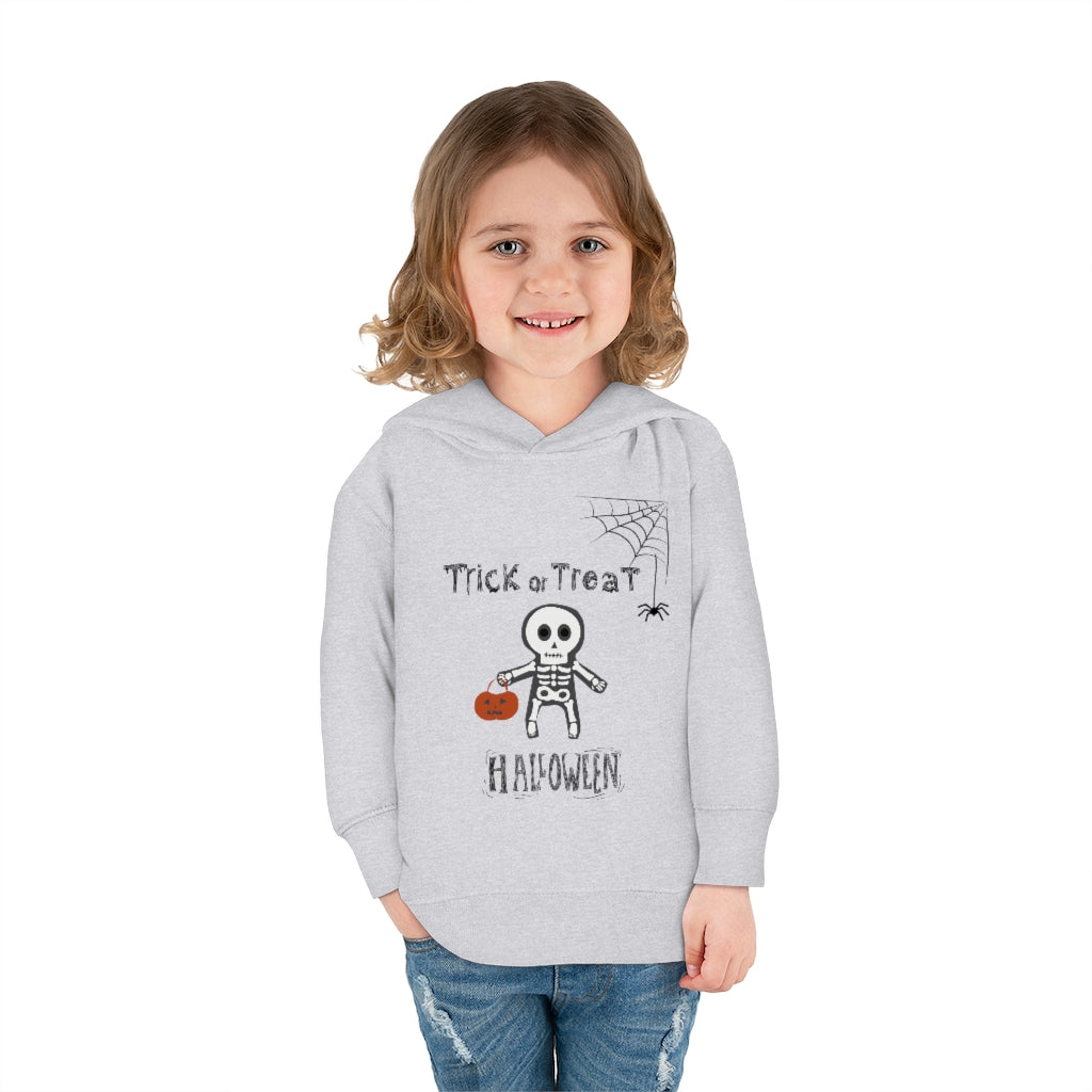 Trick or Treat Halloween Toddler Pullover Fleece Hoodie