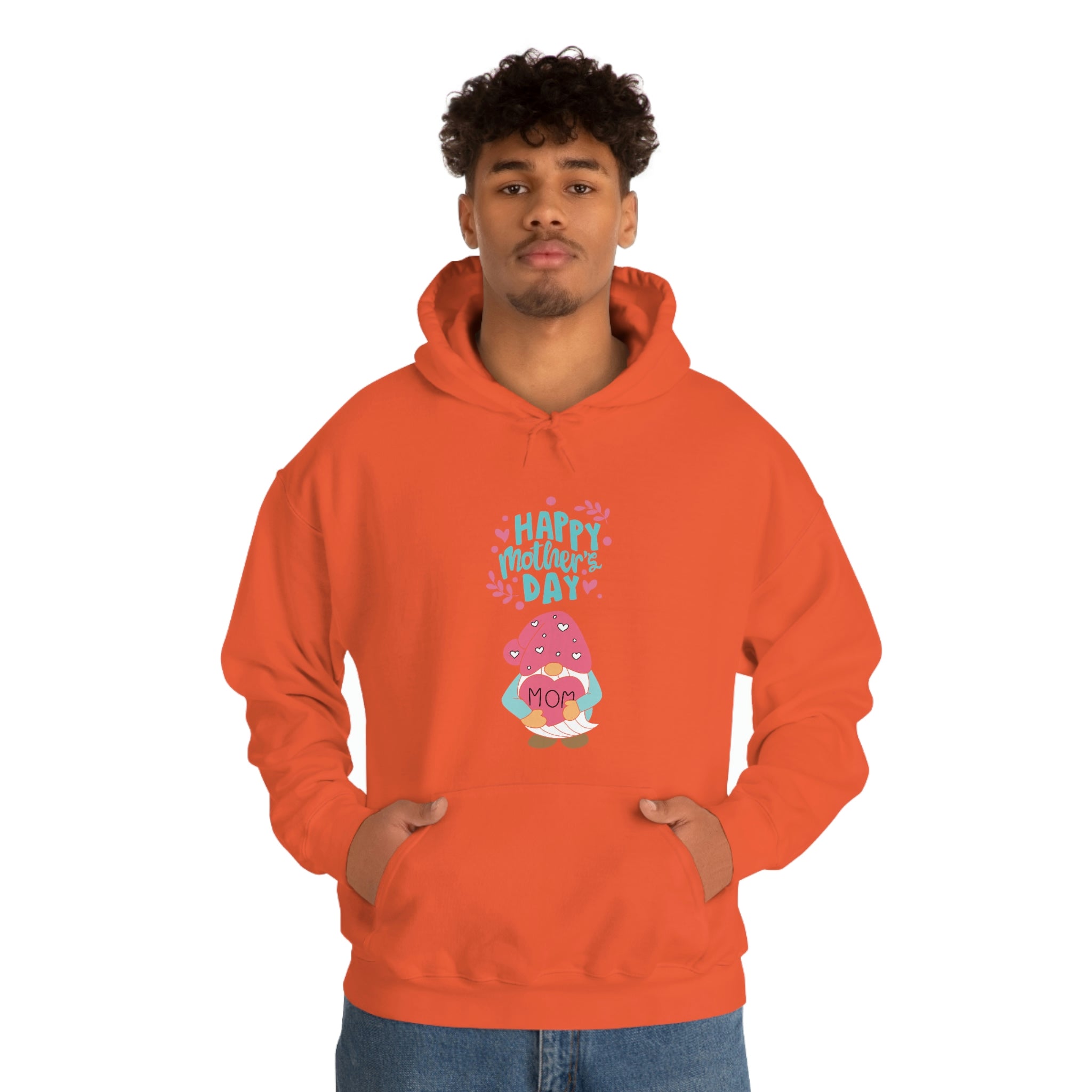 Happy Mother's Day Gnome Unisex Heavy Blend™ Hooded Sweatshirt