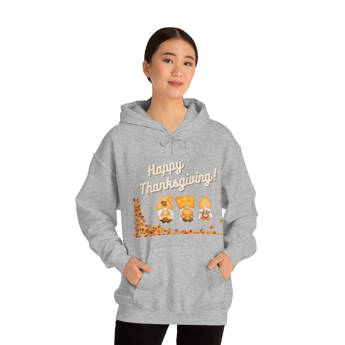 Happy Thanksgiving Gnome Unisex Heavy Blend™ Hooded Sweatshirt