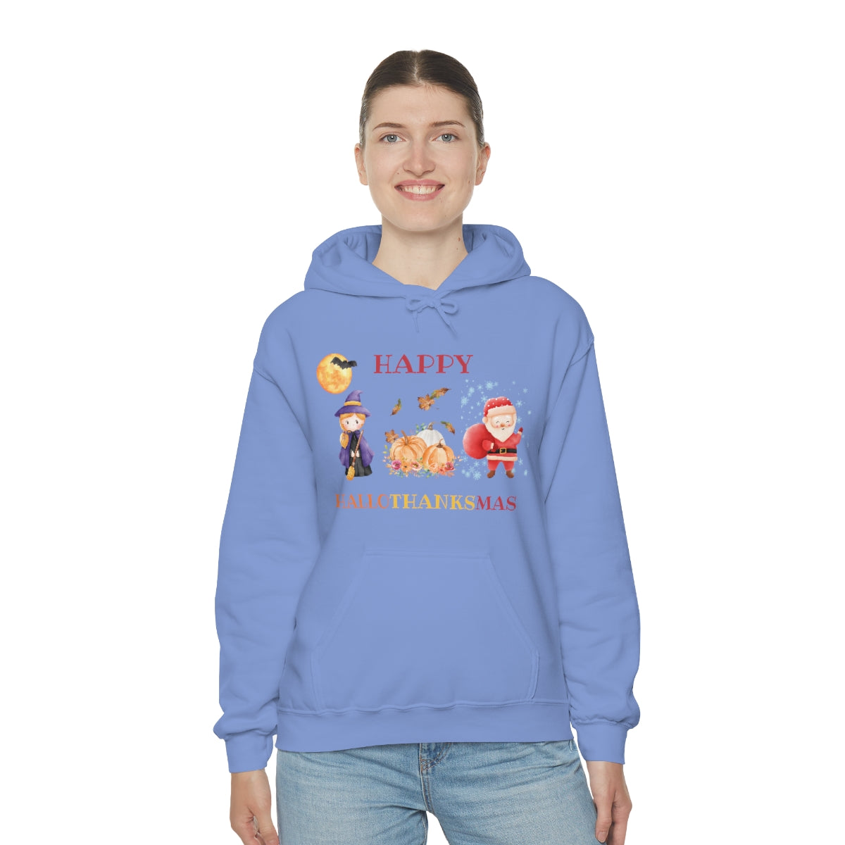 Happy Hallothanksmas Unisex Heavy Blend™ Hooded Sweatshirt