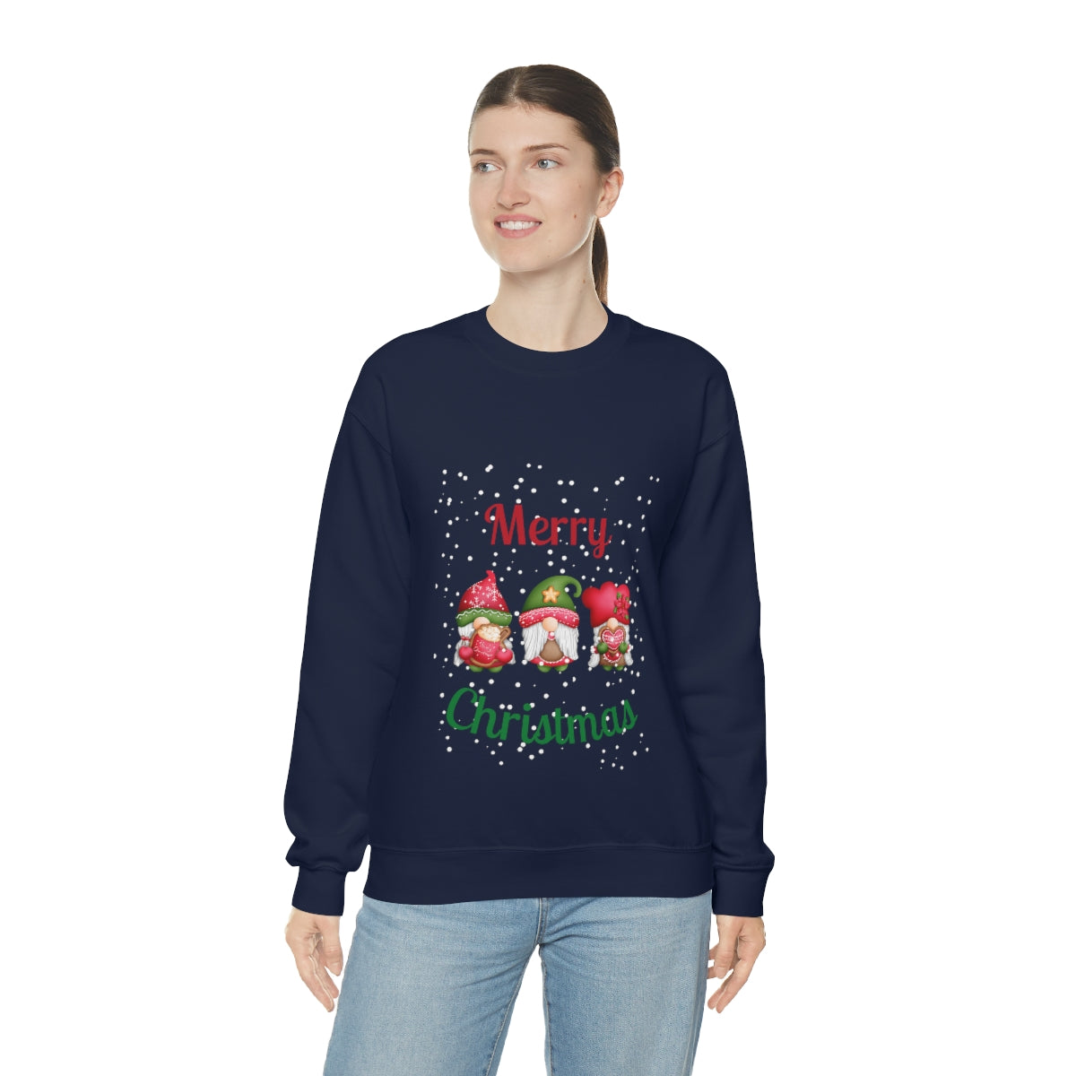 Three Gnomes Merry Christmas Unisex Heavy Blend™ Crewneck Sweatshirt