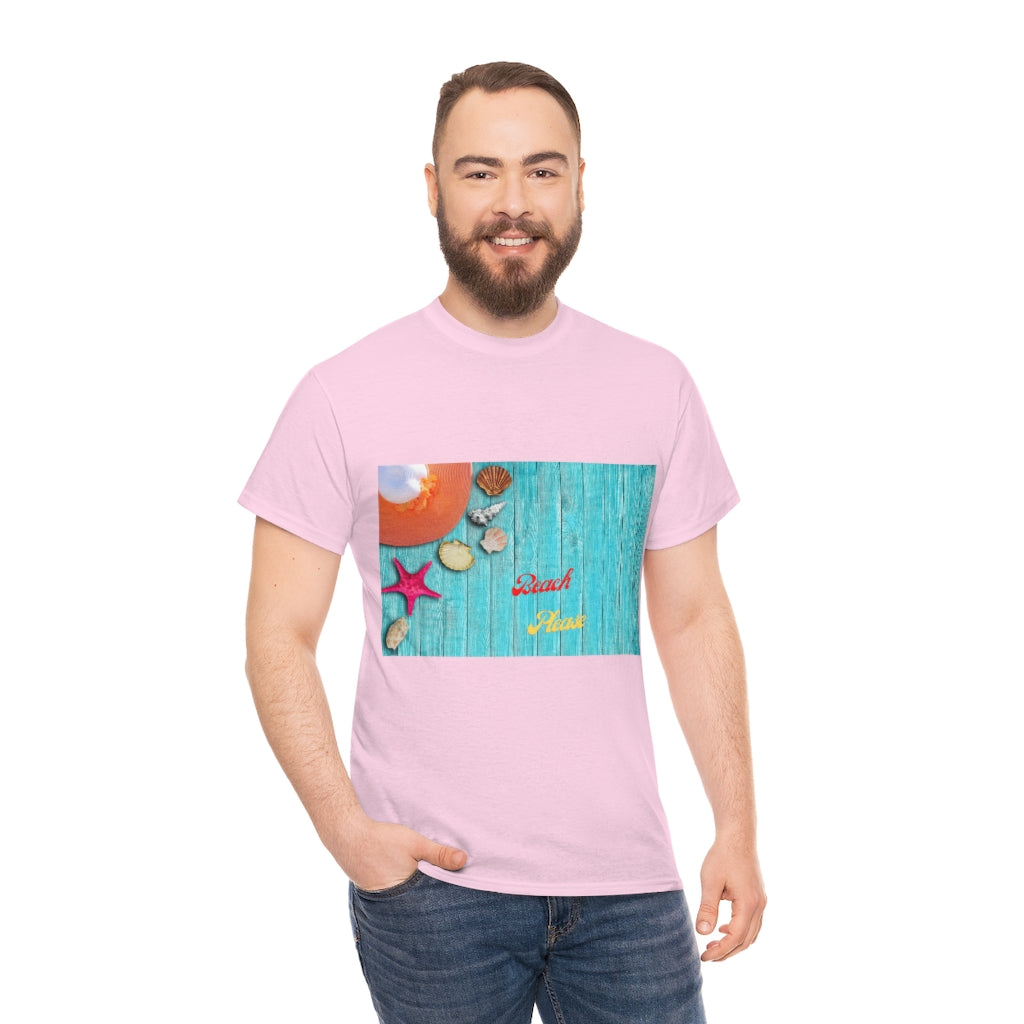 The Beach Please Unisex Heavy Cotton Tee