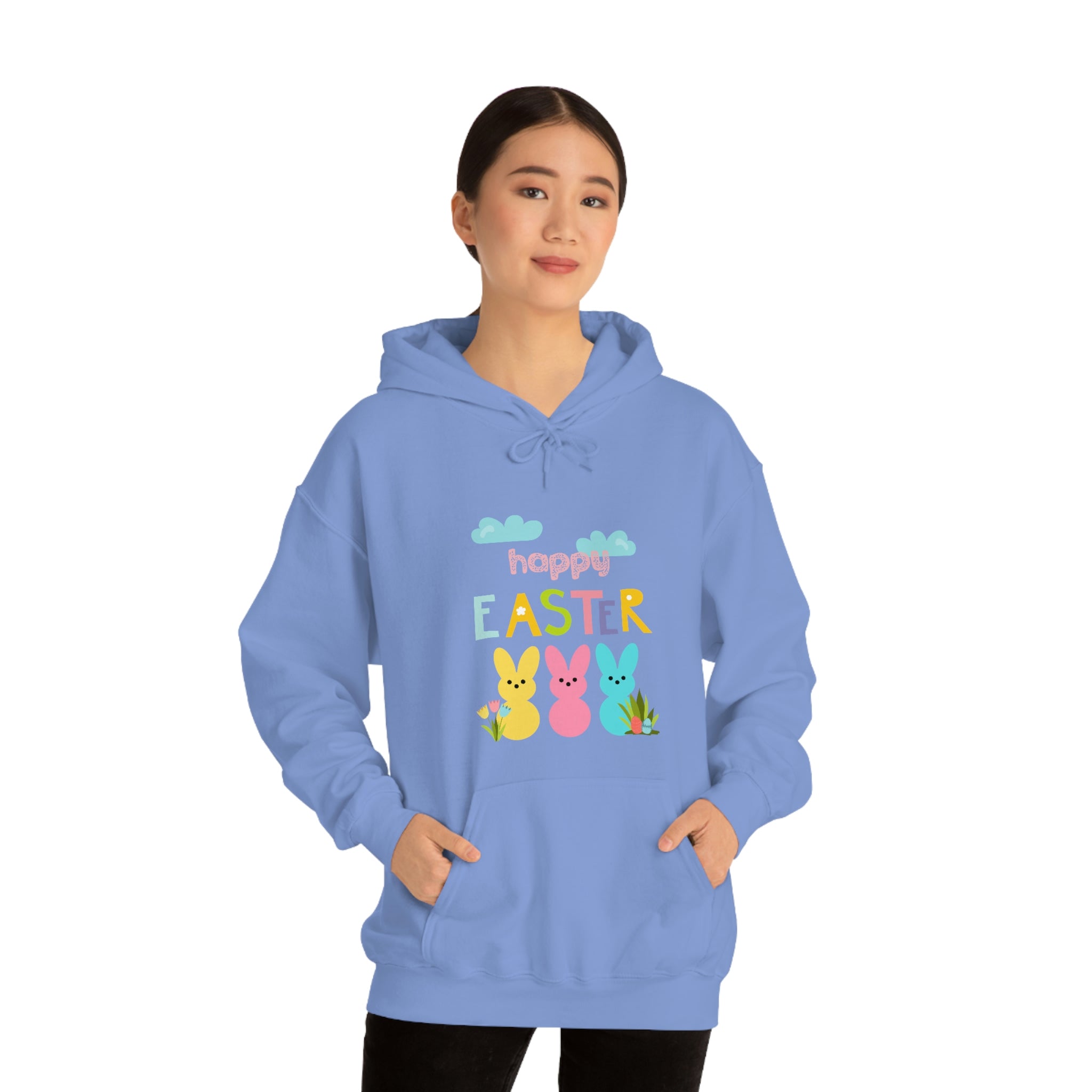 Happy Easter Bunny Unisex Heavy Blend™ Hooded Sweatshirt