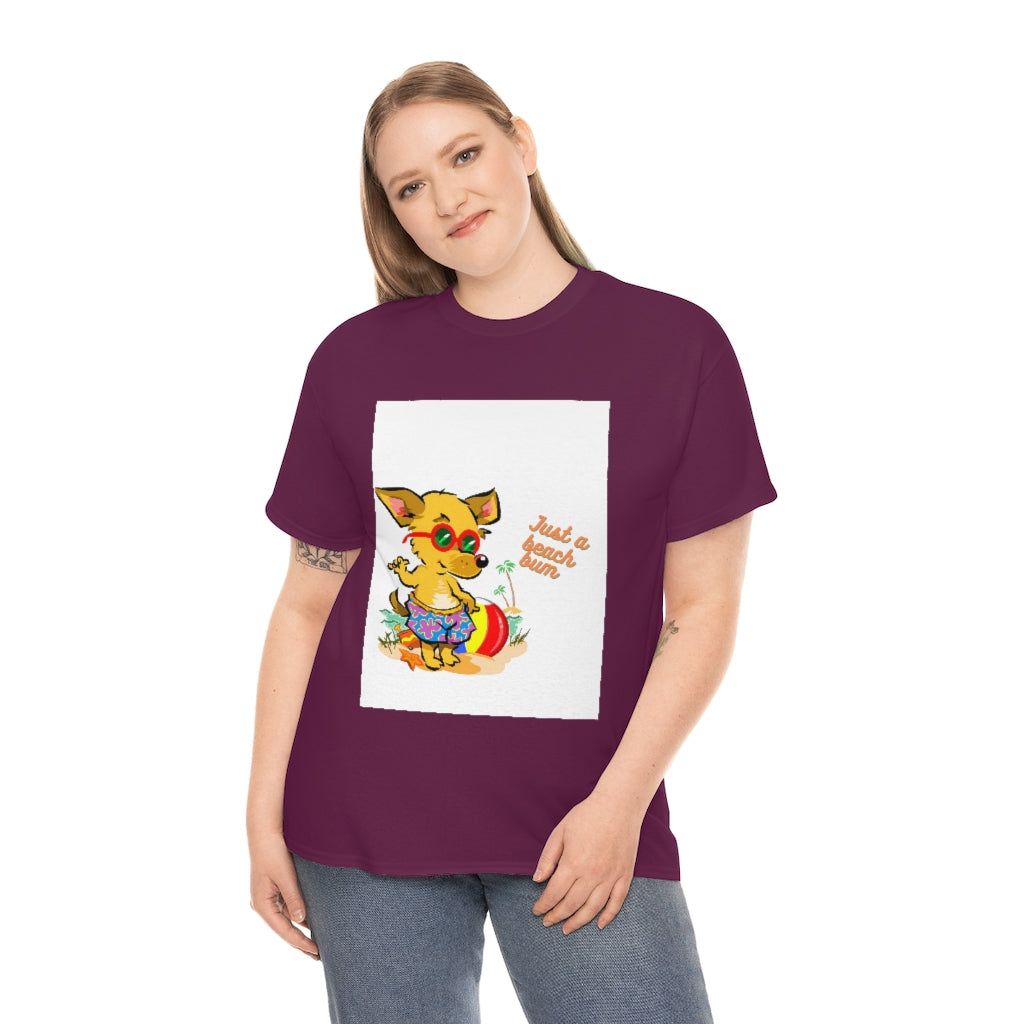 Just A Beach Bum Unisex Heavy Cotton Tee