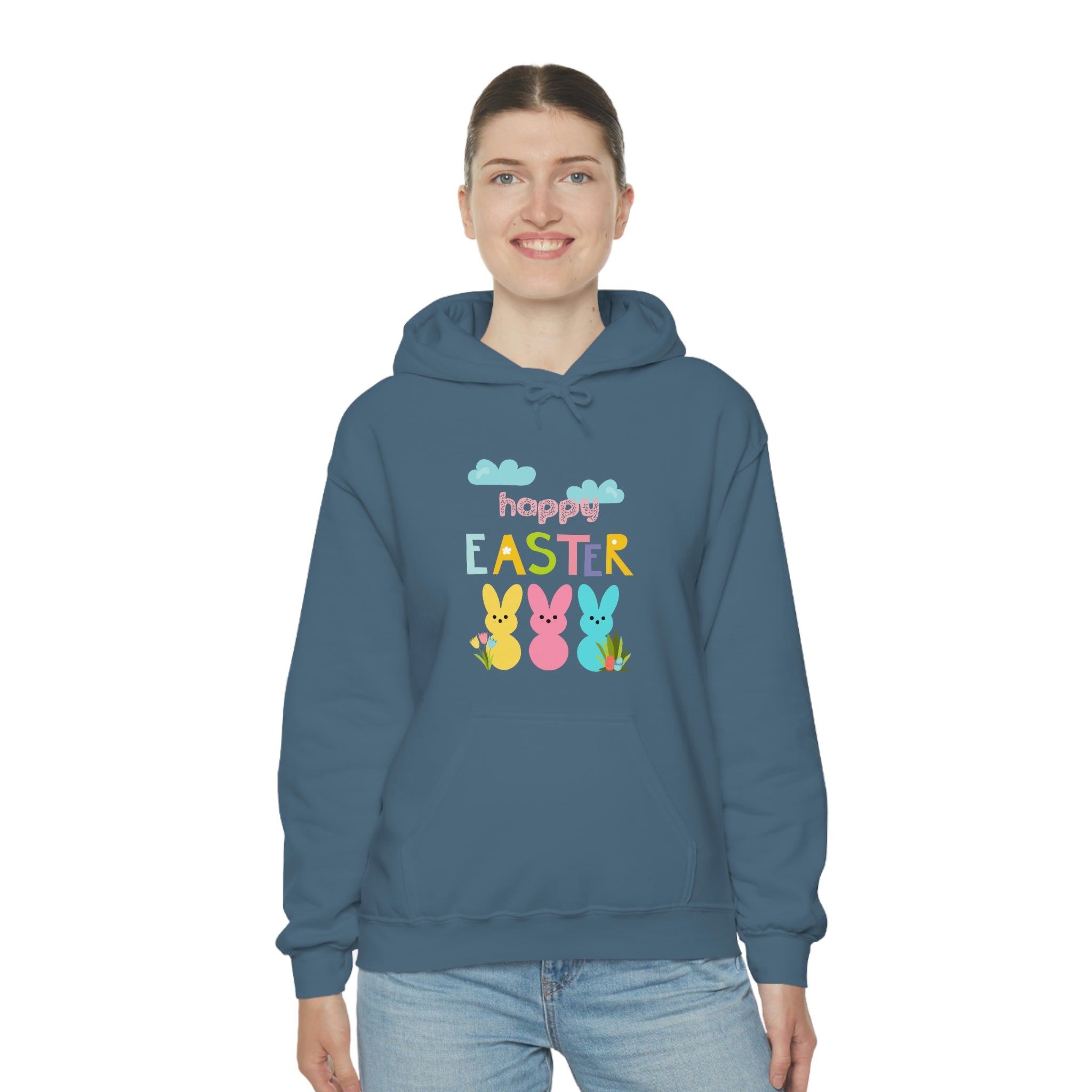 Happy Easter Bunny Unisex Heavy Blend™ Hooded Sweatshirt