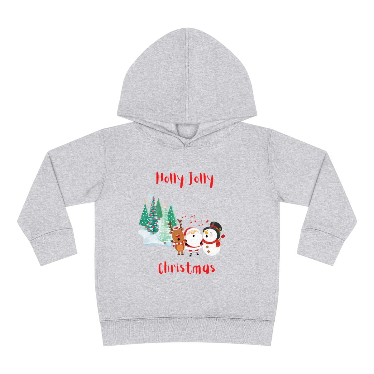 Holly Jolly Christmas Toddler Pullover Fleece Hoodie