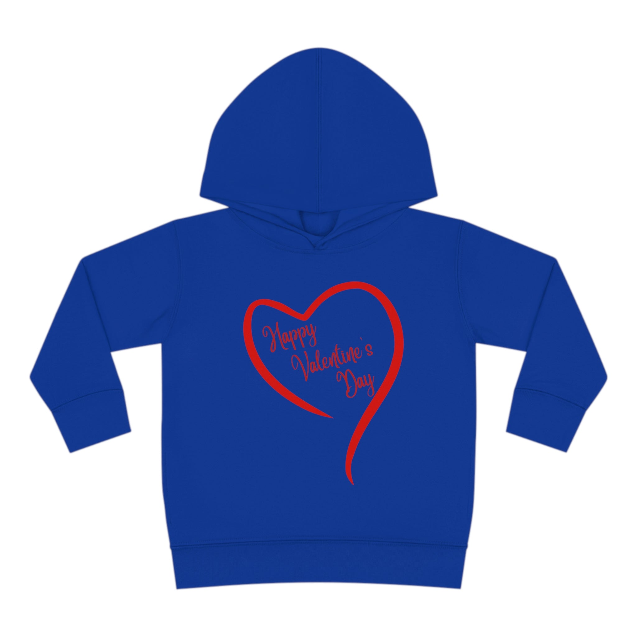 Happy Valentine's Day Toddler Pullover Fleece Hoodie