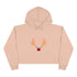Reindeer Christmas Crop Hoodie