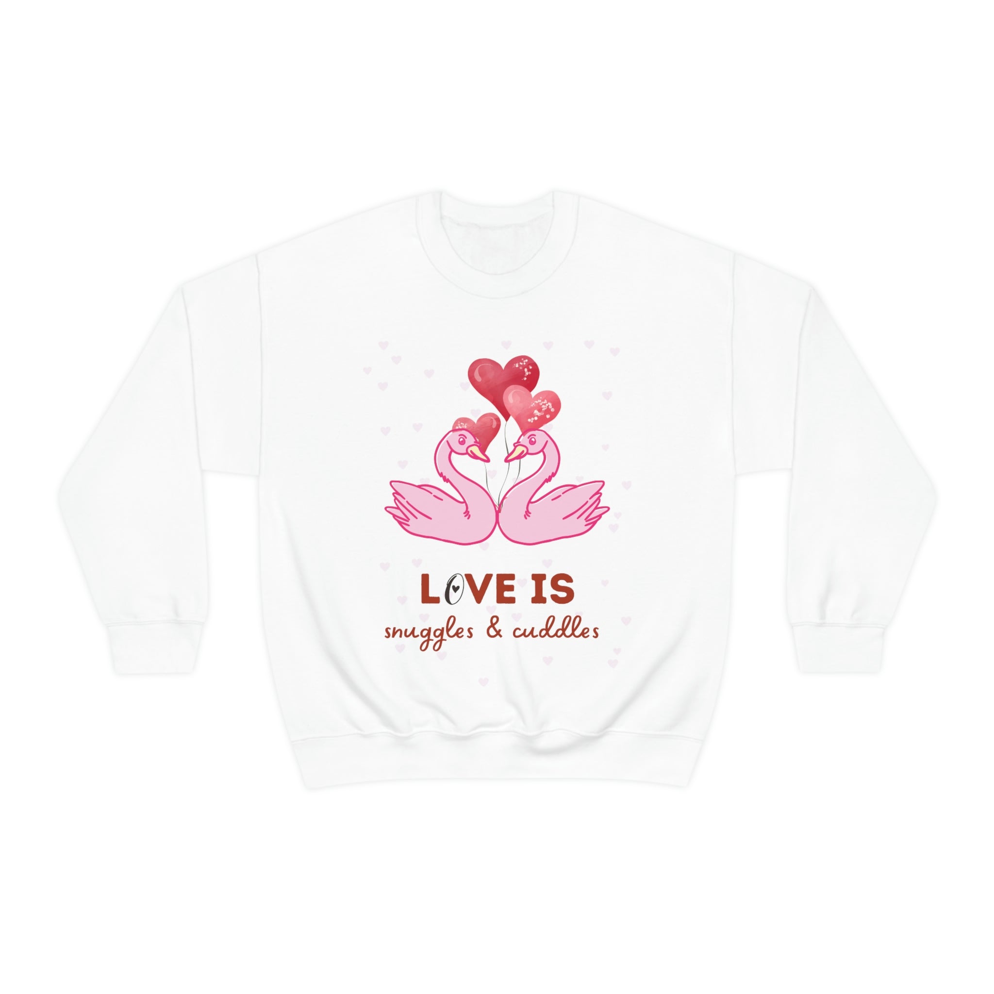 Love Is Snuggles & Cuddles Unisex Heavy Blend™ Crewneck Sweatshirt