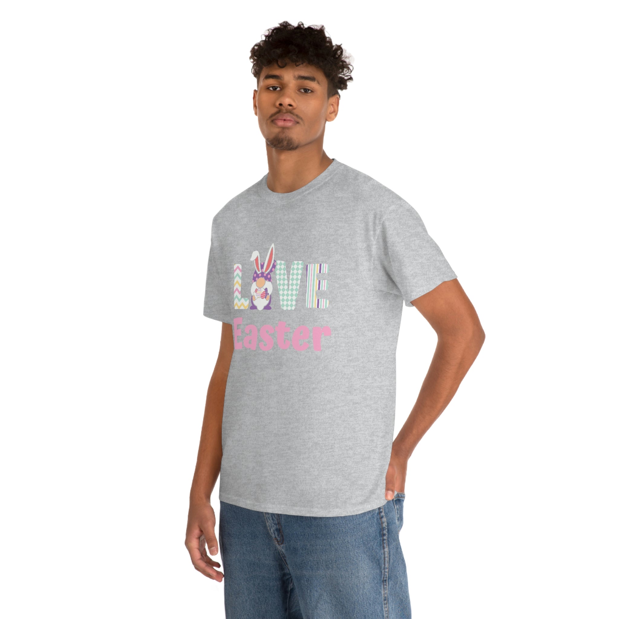 Gnome Love Easter Unisex Heavy Cotton Tee
