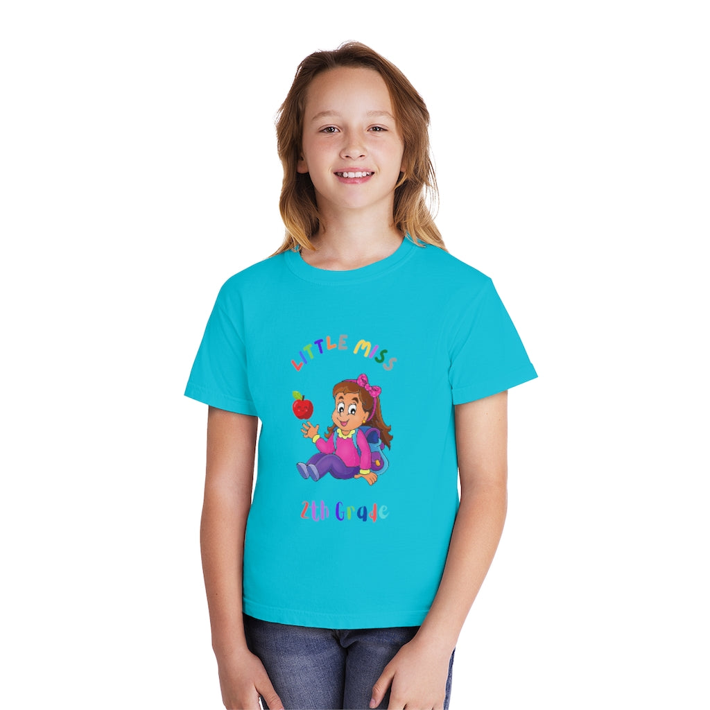 Little Miss 2nd Grade Youth Midweight Tee