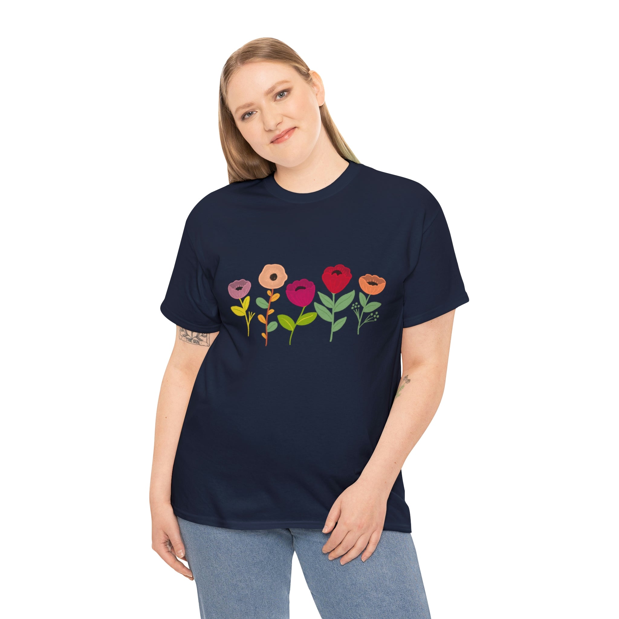 Spring Flowers Unisex Heavy Cotton Tee