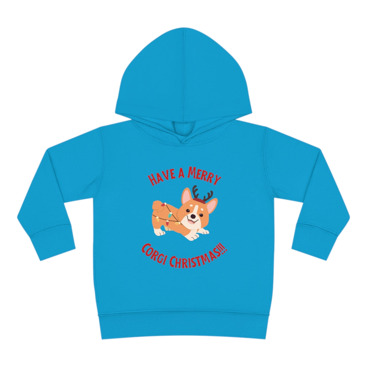 Have A Merry Corgi Christmas Toddler Pullover Fleece Hoodie