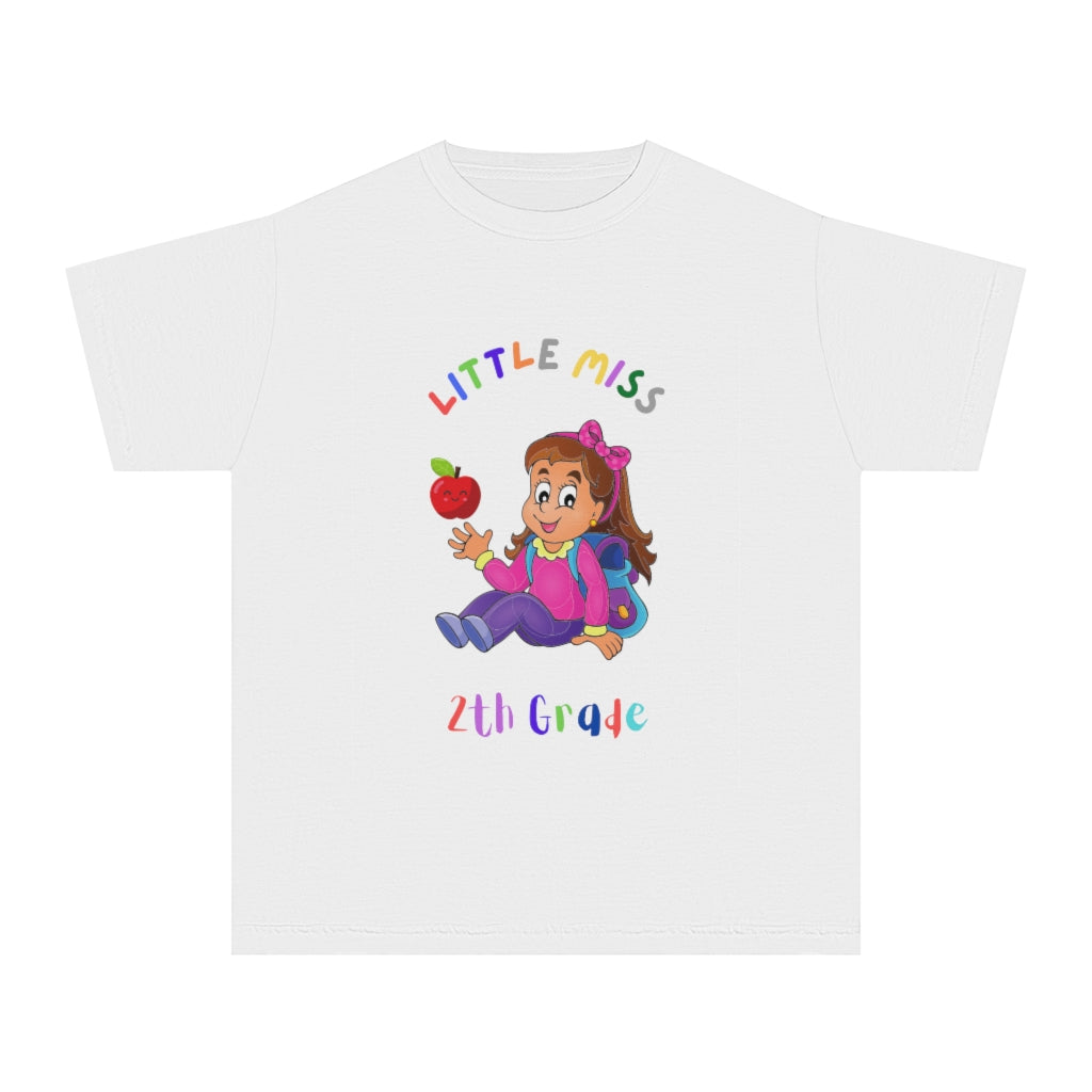 Little Miss 2nd Grade Youth Midweight Tee